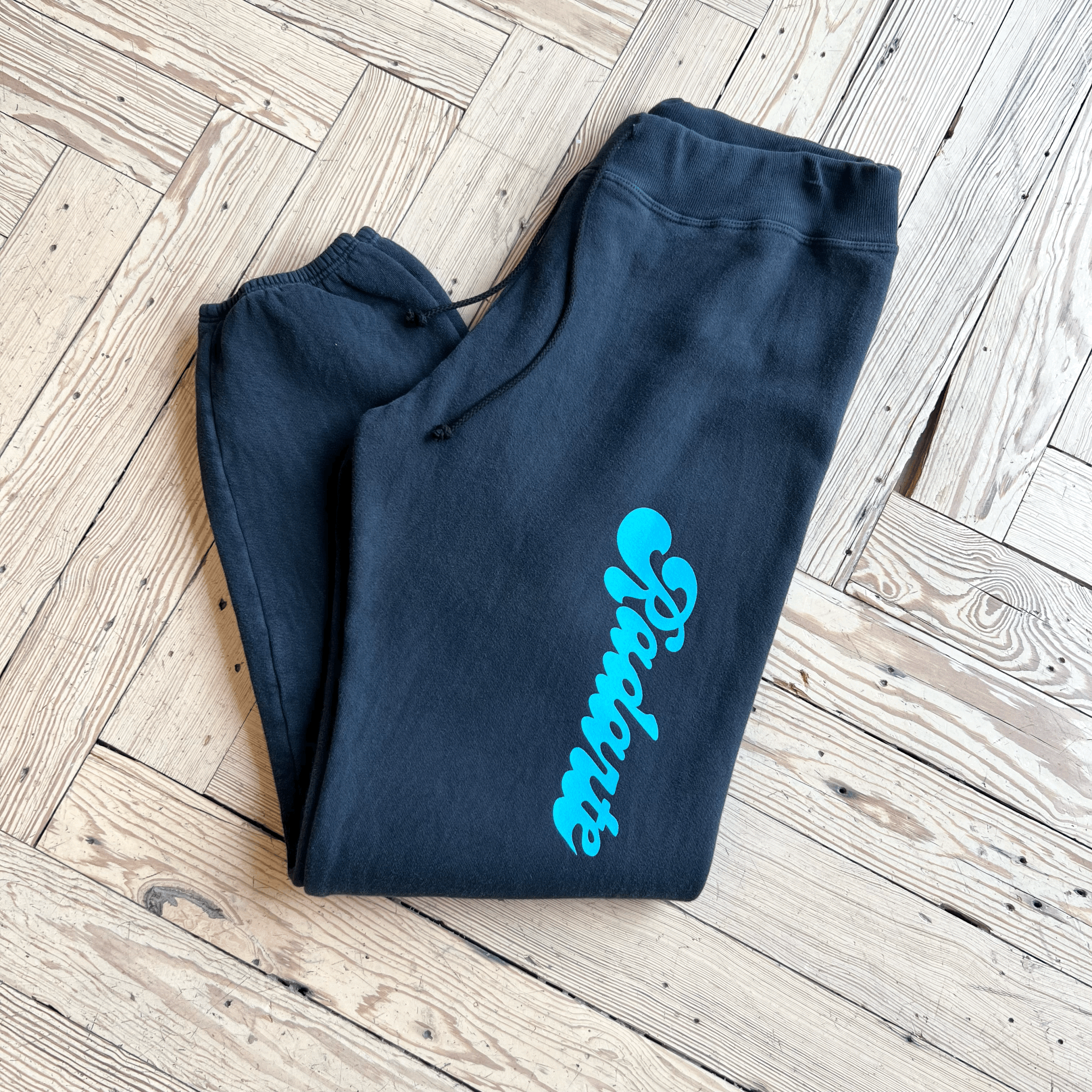 Rodarte BUBBLE FONT "Radarte" LOGO BLACK SWEATPANT - SIZE LARGE ONLY