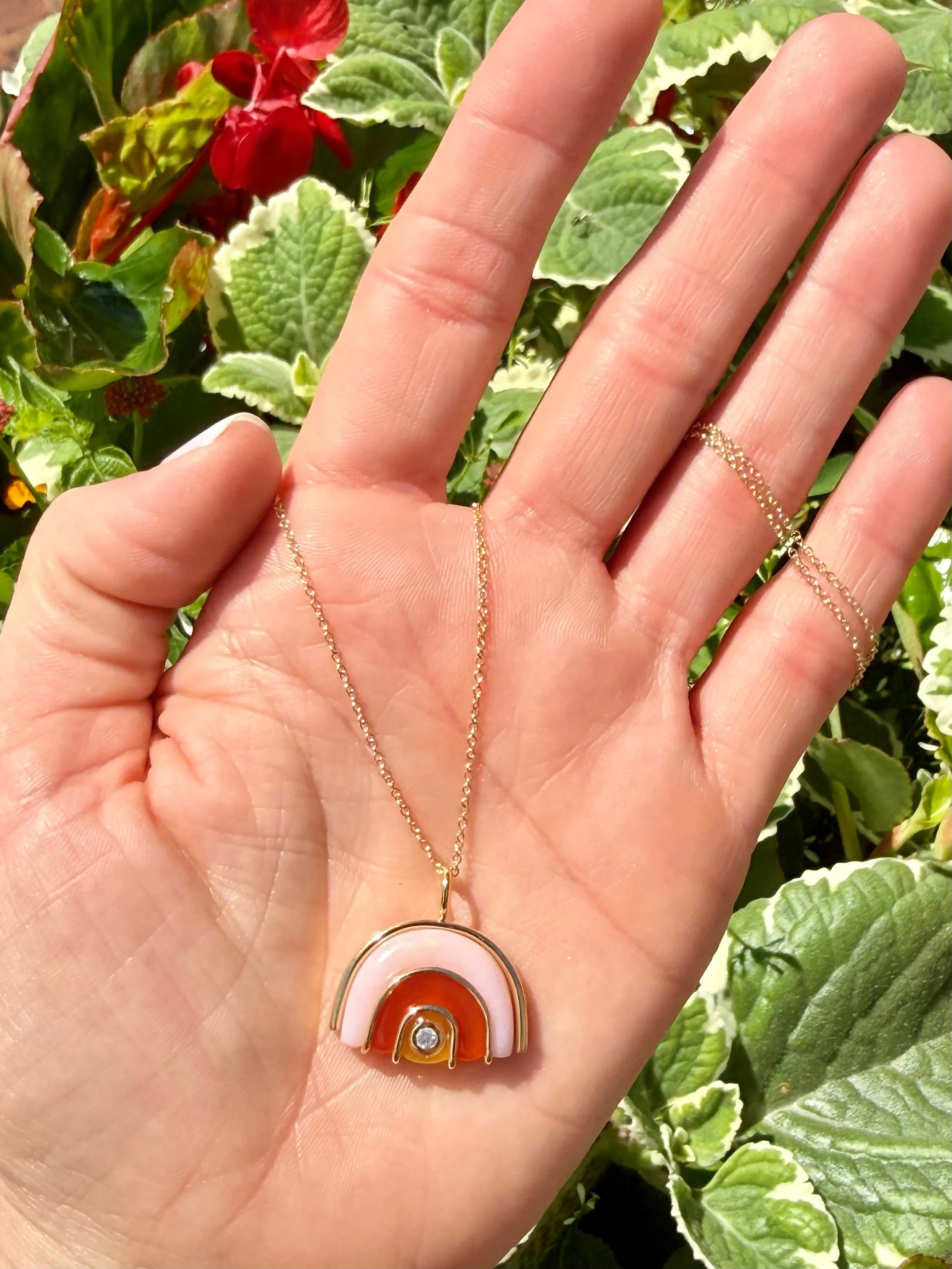Brent Neale Small Marianne Pendant with multi Carnelian