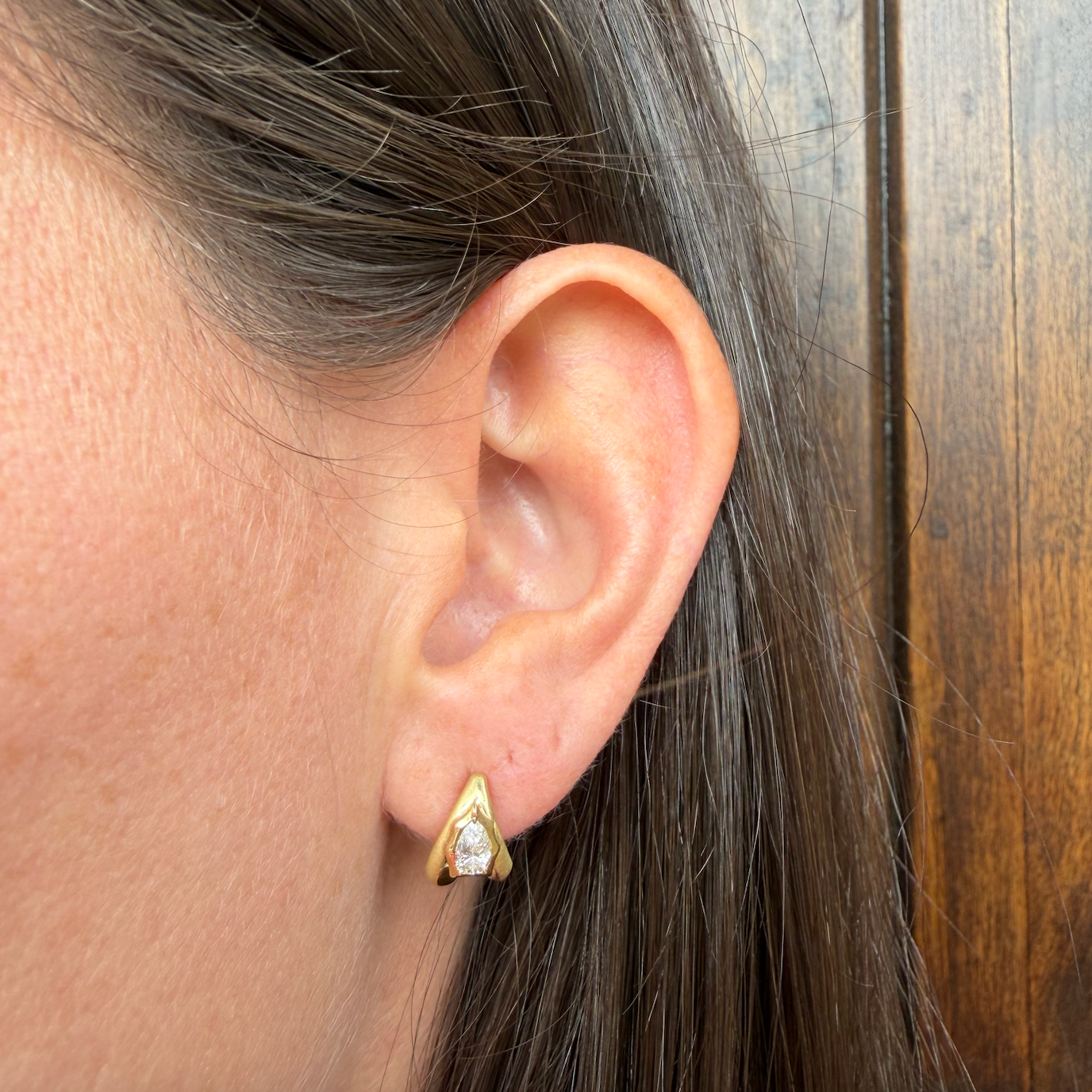 Jade Trau Spencer Diamond Small Hoops