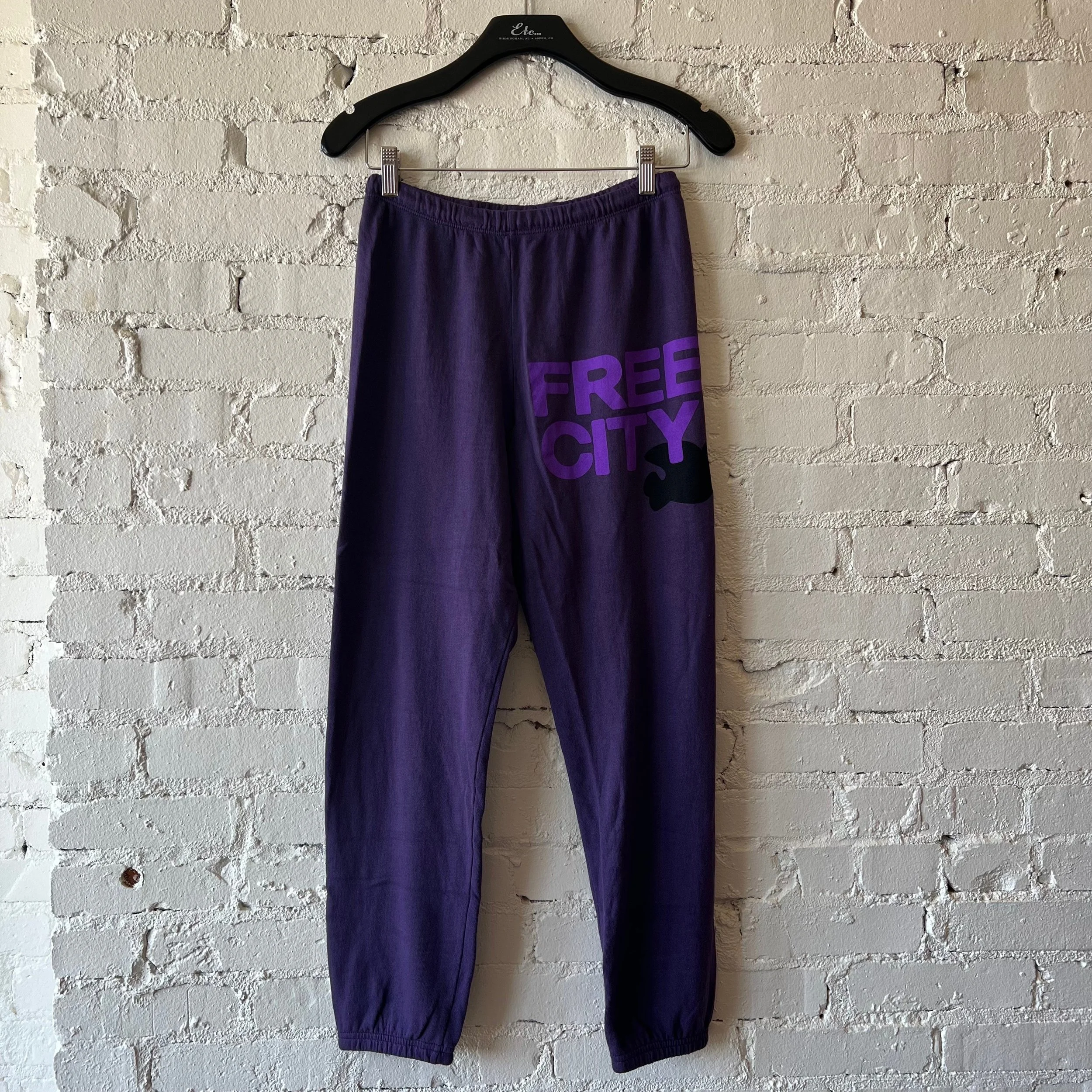 Freecity Large Classic Sweatpant in Purple Plant - XL ONLY