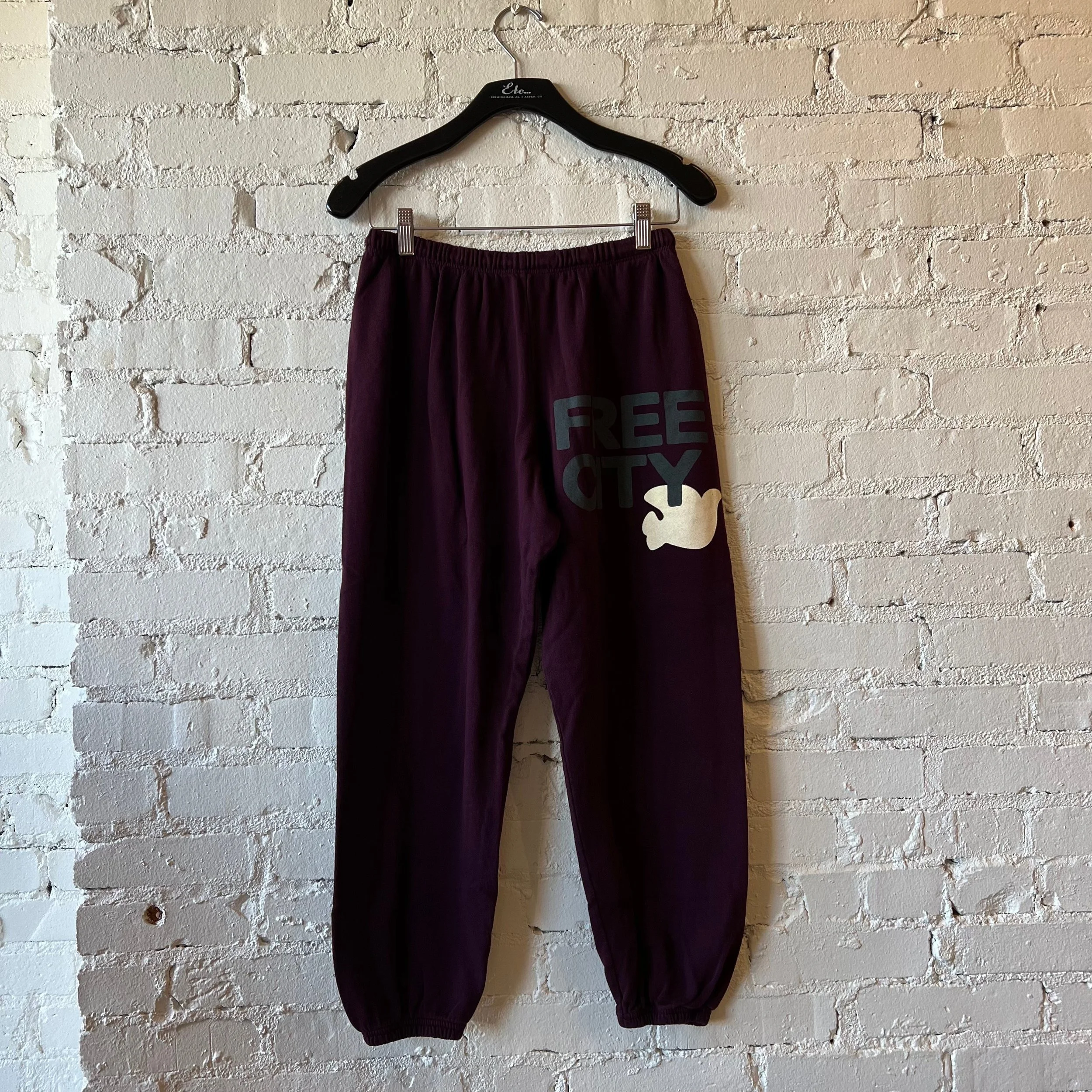 Freecity Large Classic Sweatpant in Eggplant
