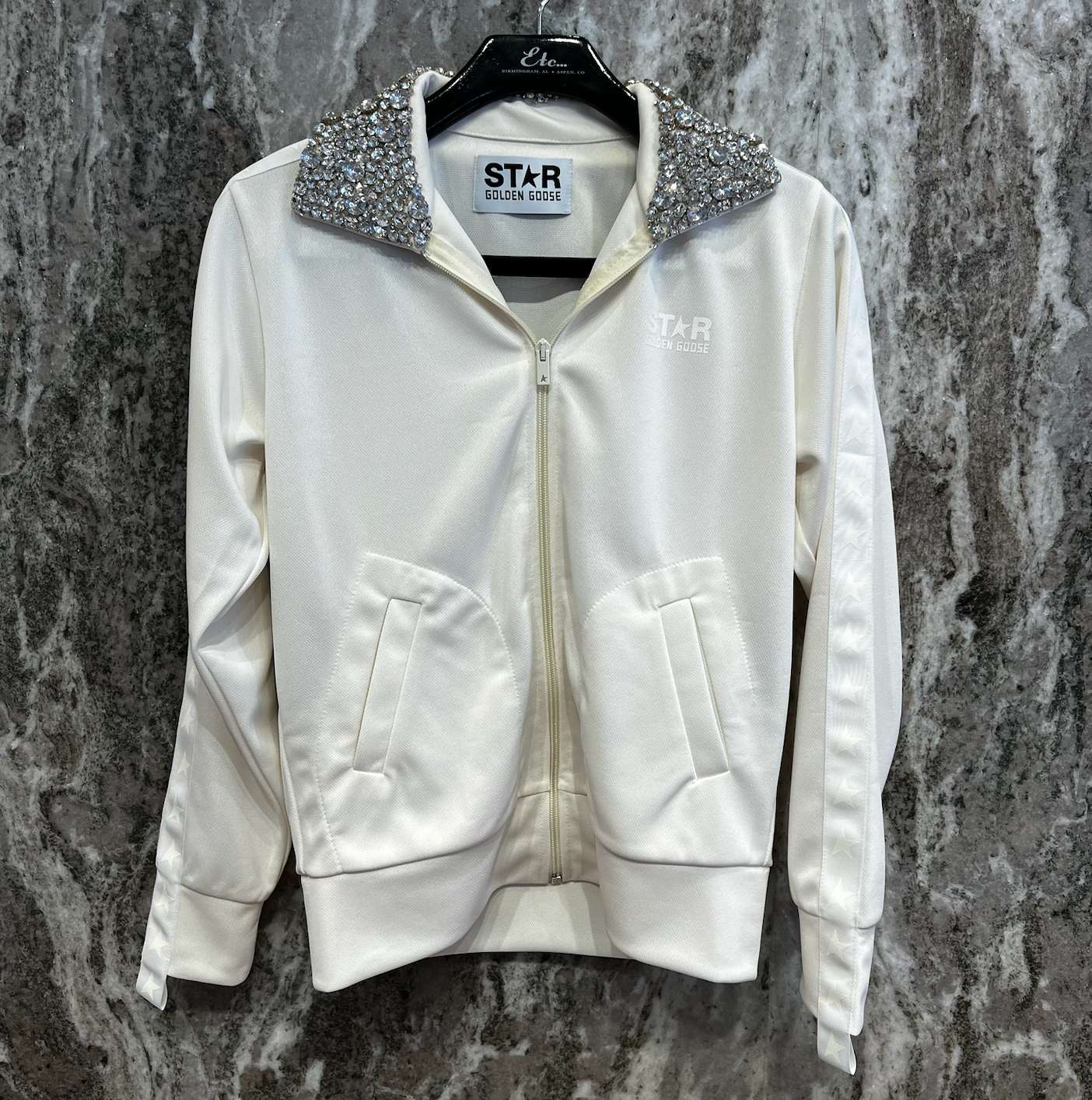 Golden Goose Star Track Jacket with Stones