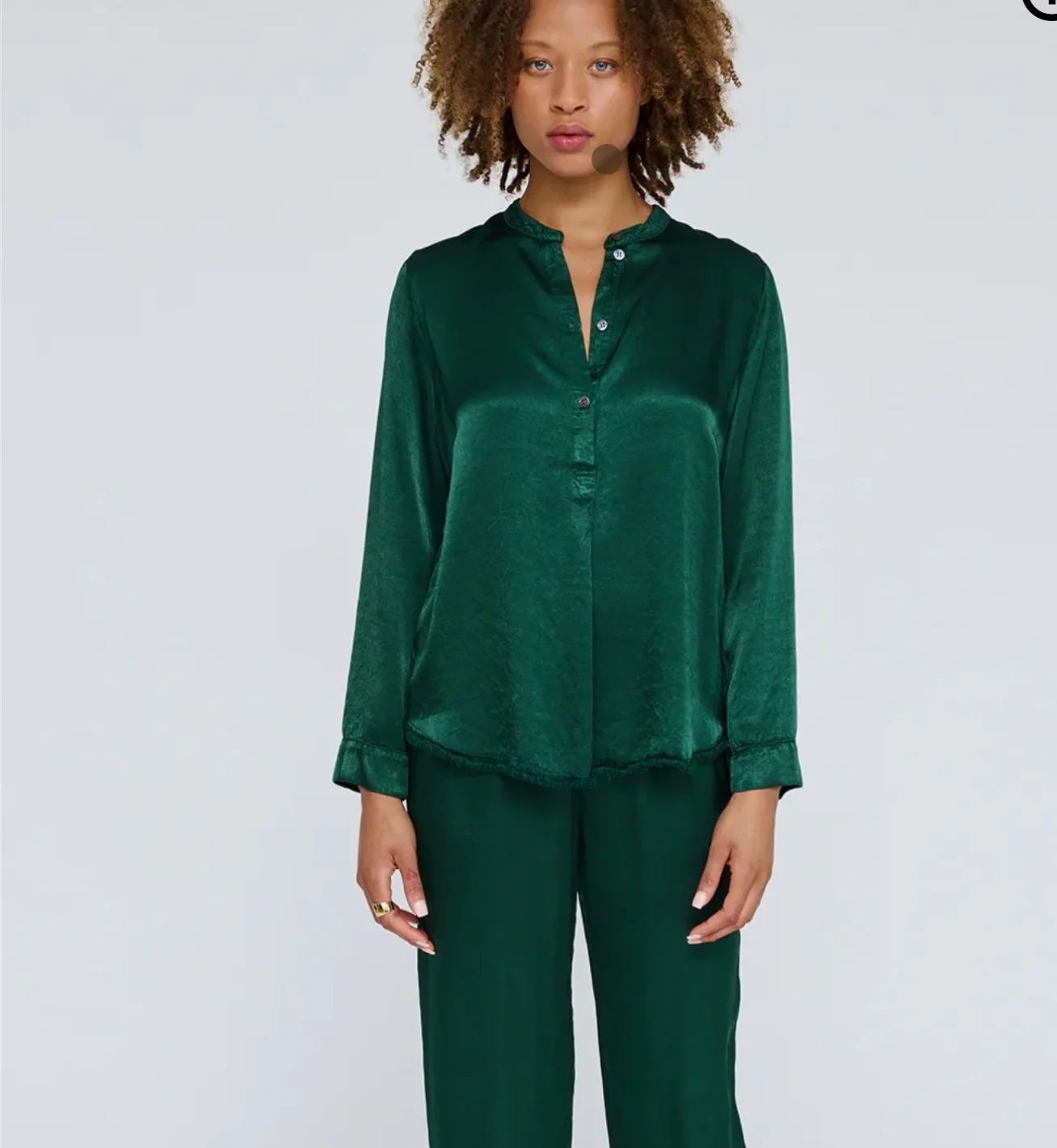 Raquel Allegra Perfect Henley in Cypress - SIZE 2 ONLY