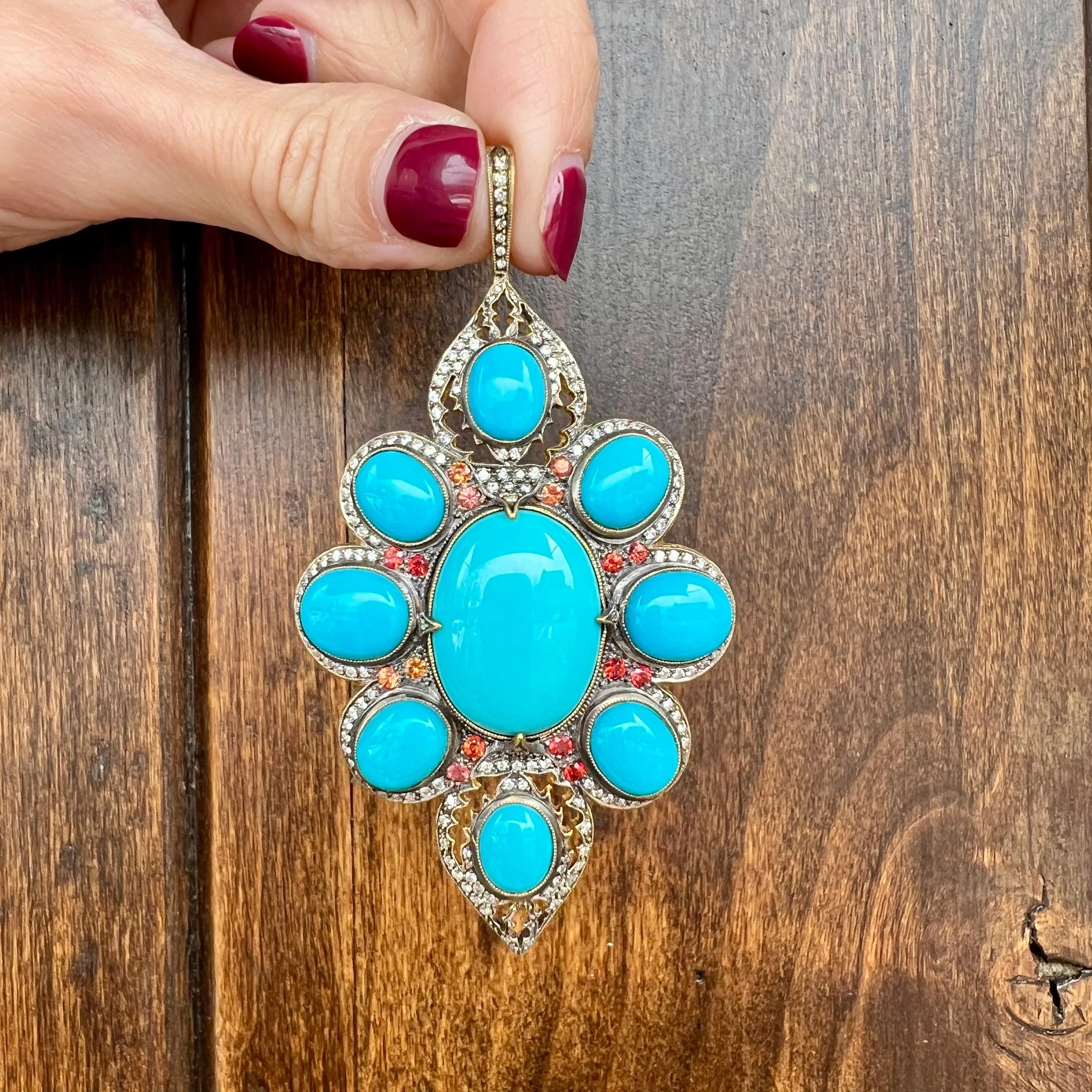 Cathy Waterman Sleeping Beauty Turquoise Charm