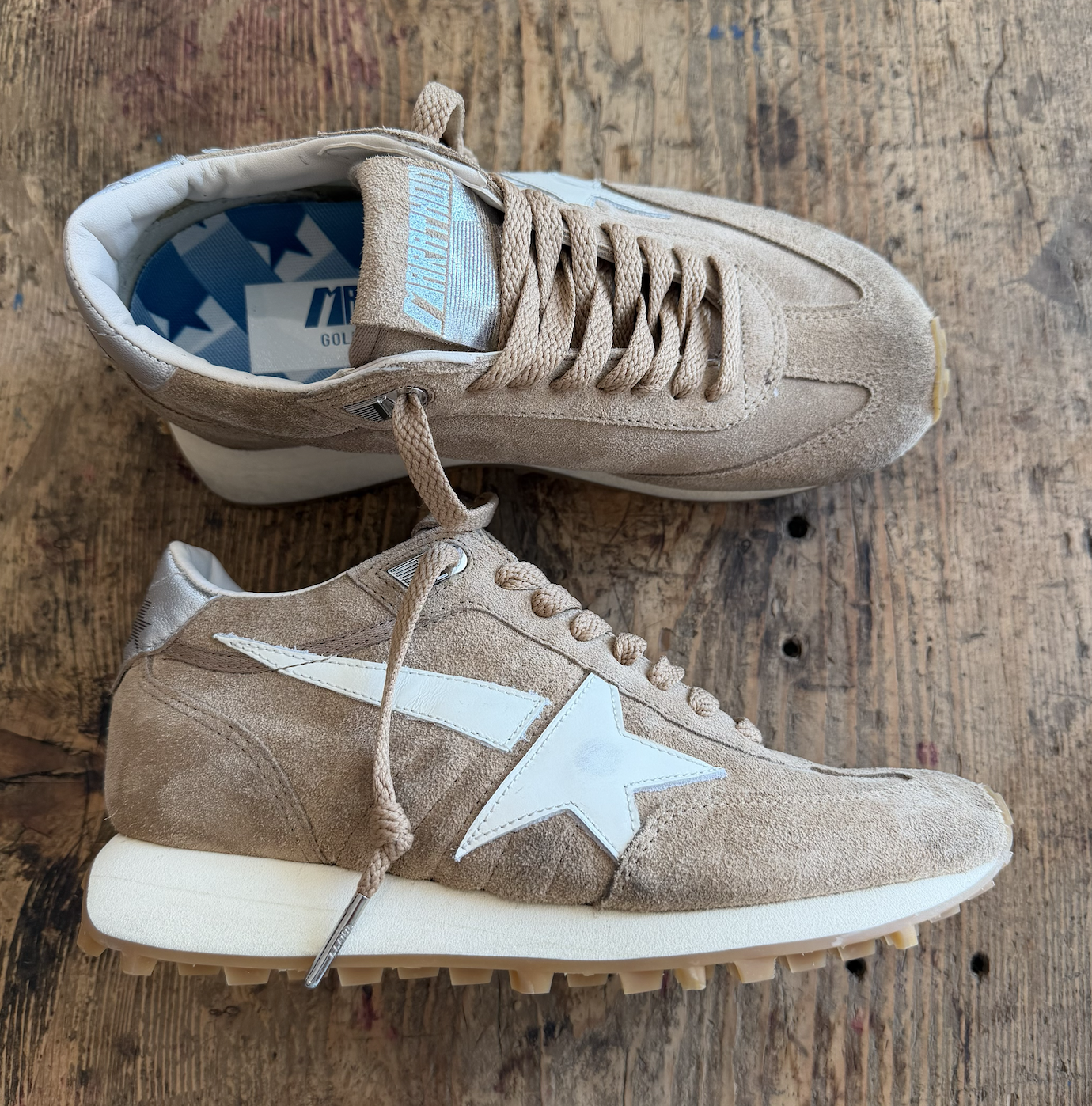 Golden Goose Running Marathon Suede Toe GG373
