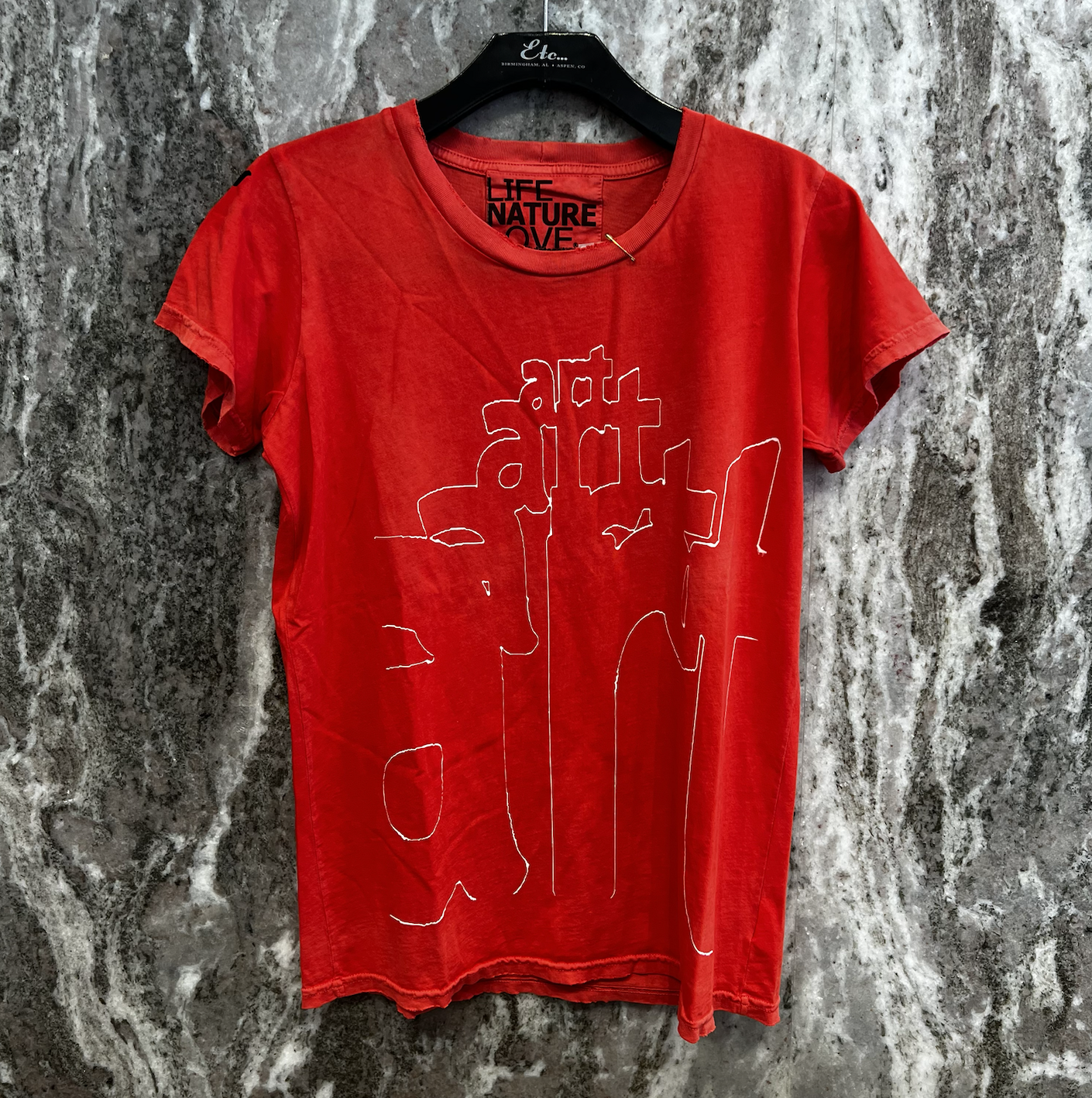FreeCity 4ART SUPERVINTAGE Short Sleeve Tee in Redlight