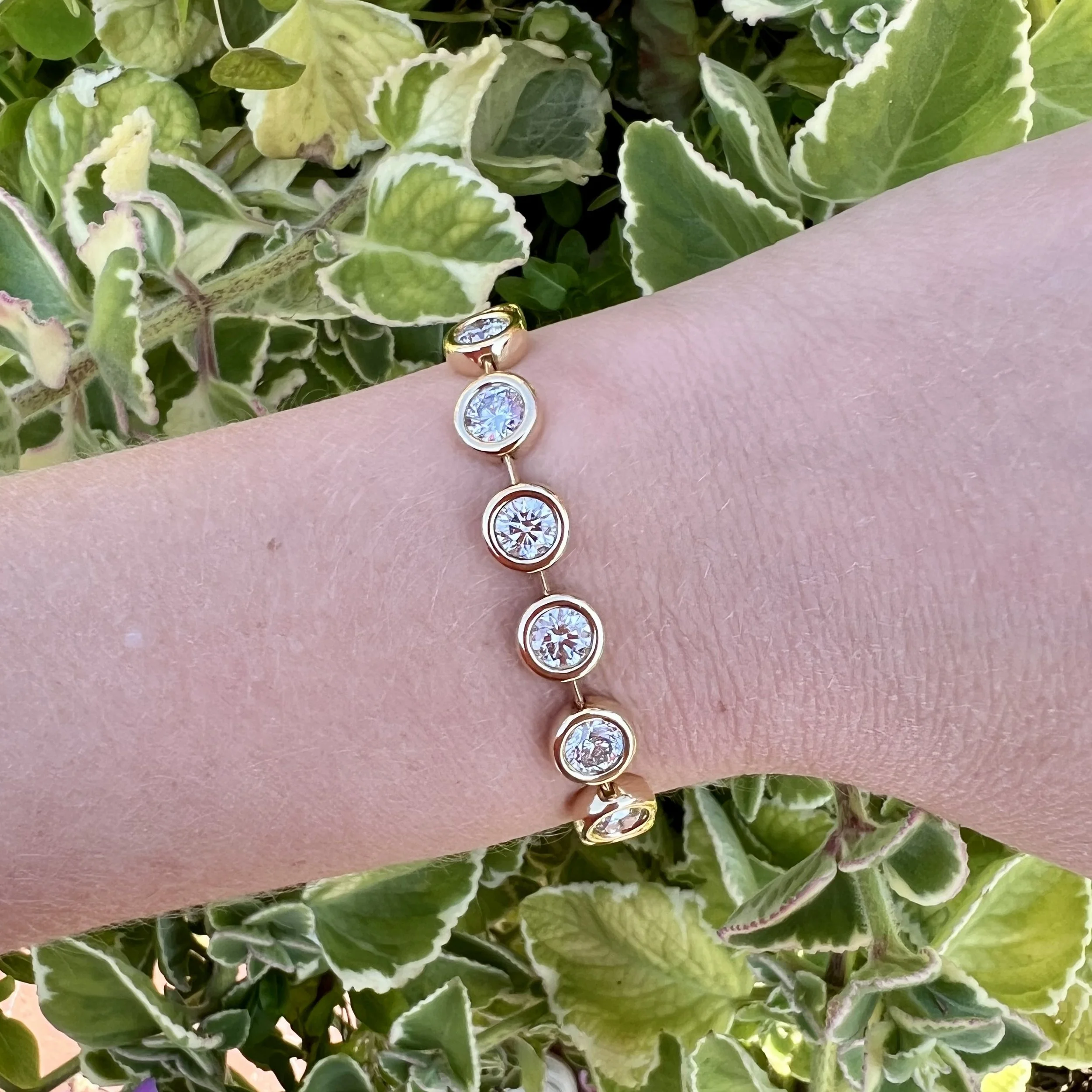 Brent Neale Pillow Bracelet with Diamond Rounds