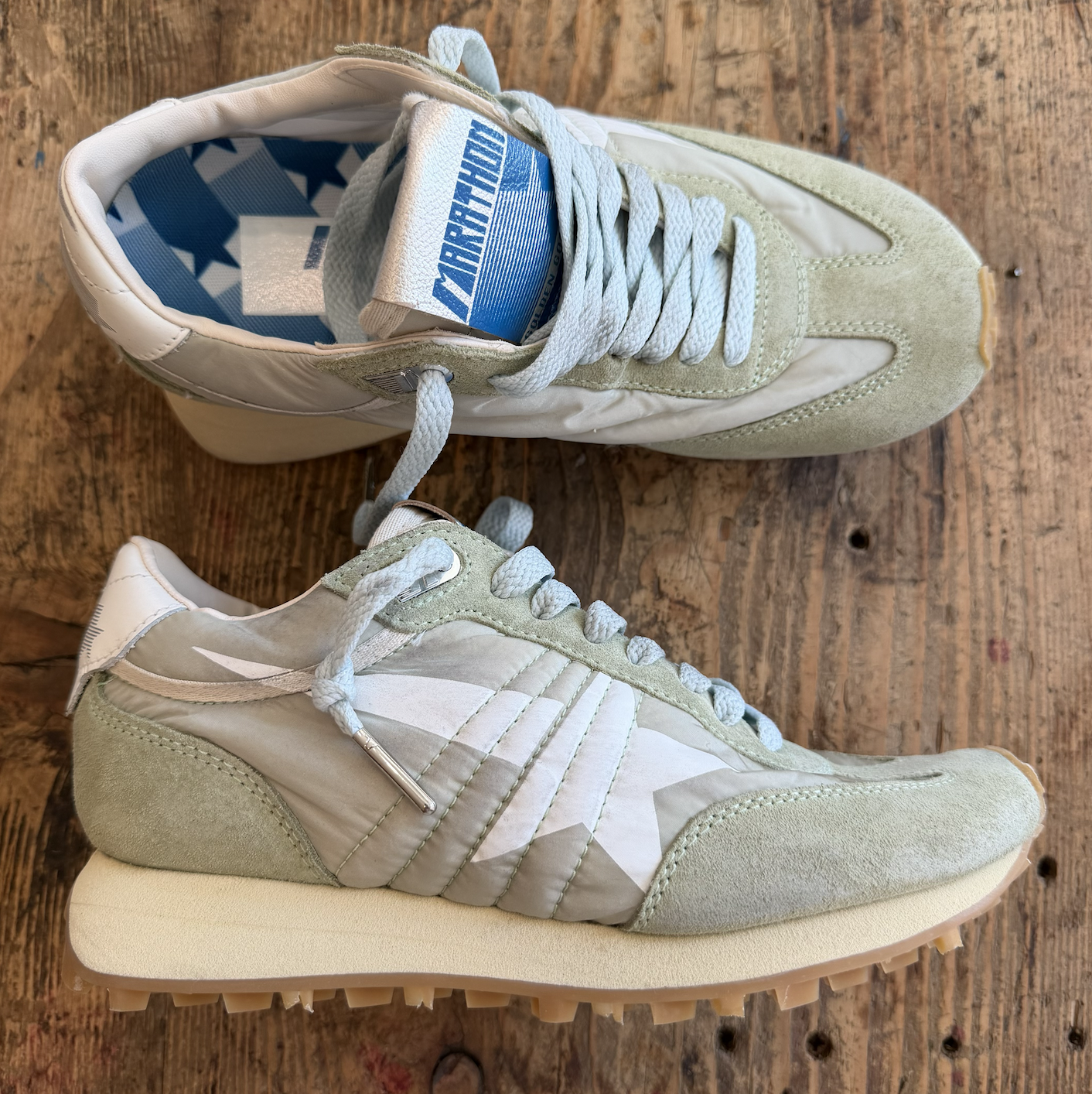 Golden Goose Running Marathon Suede Toe and Spur GG367