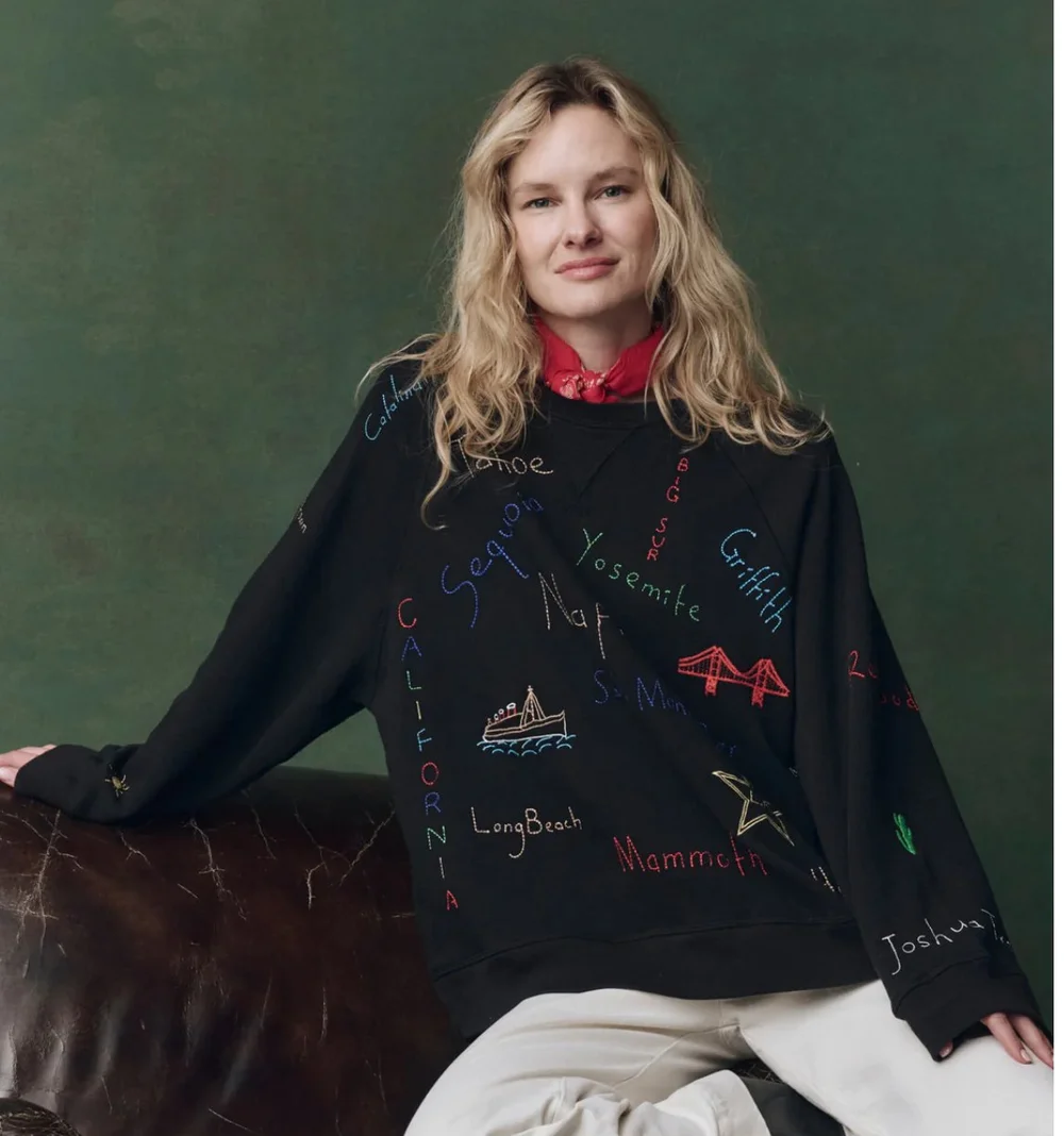 【BLACK】Rope embroidered sweatshirt MUSINSA | SATUR Rope logo embroidered V-neck knit black