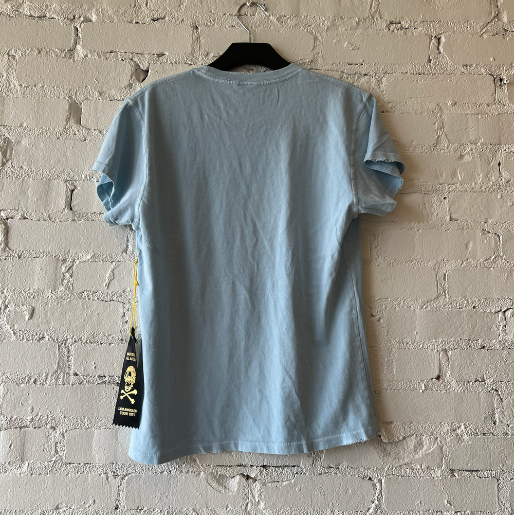 Madeworn Village People Crew Tee in Blue Haze — Etc