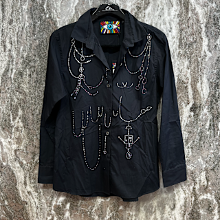 Libertine Charms Classic Shirt Black SIZE MEDIUM