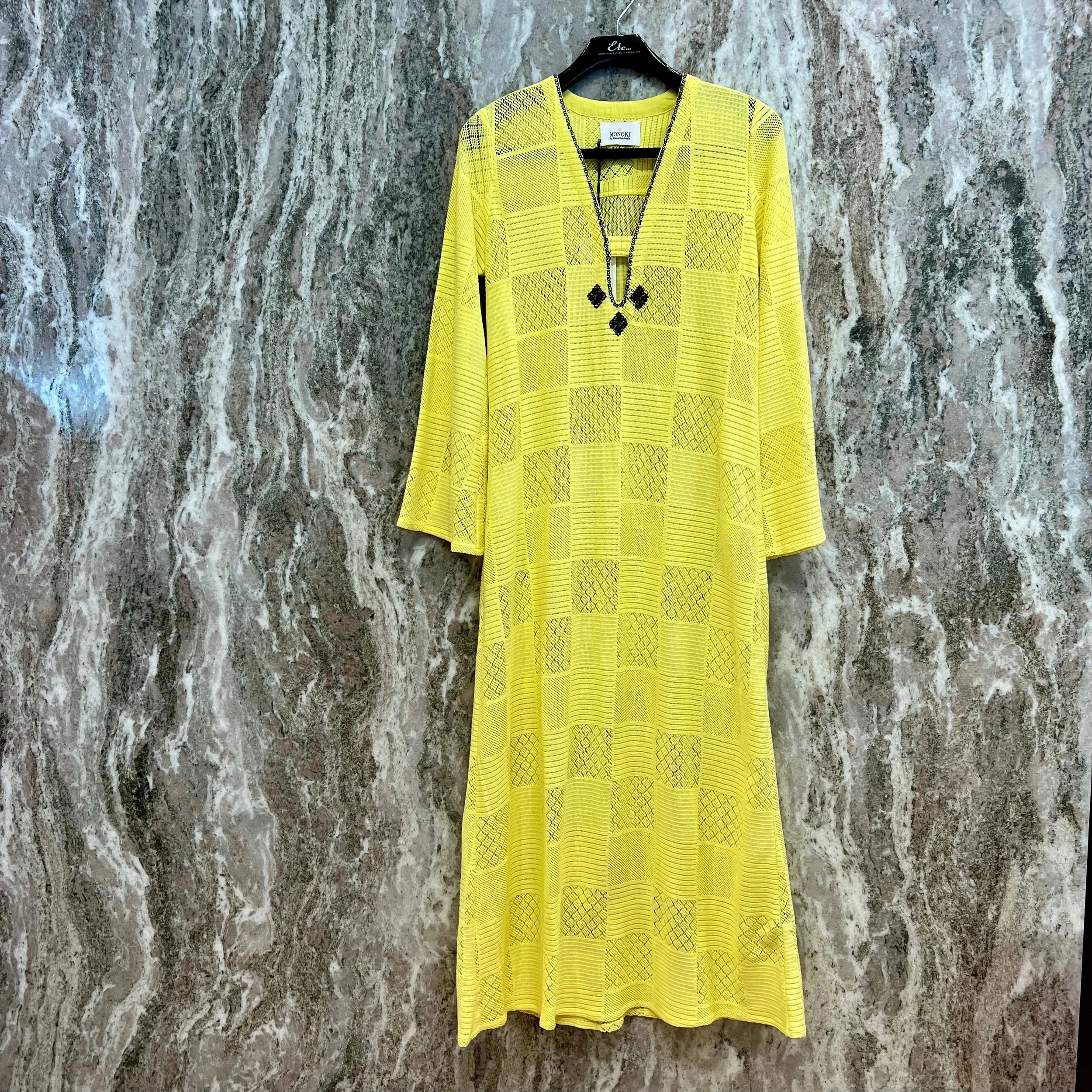 Monoki Athenes Dress in Yellow