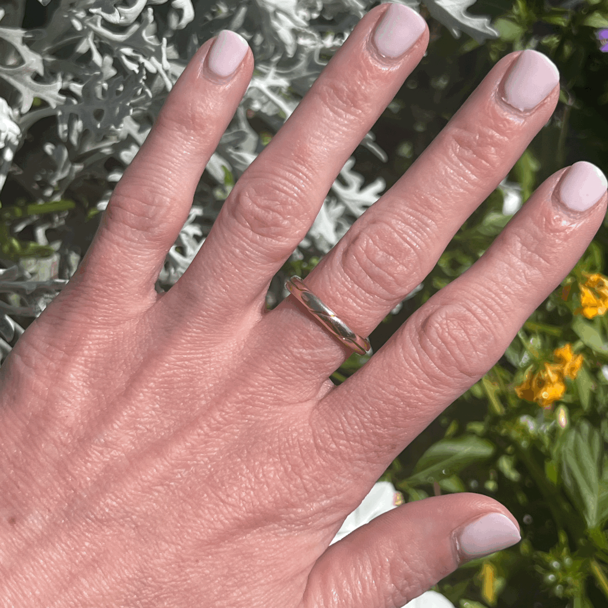 Marla Aaron DiMe Ring 14K Rose and Yellow Gold Size 7 **Engraved on Inside**