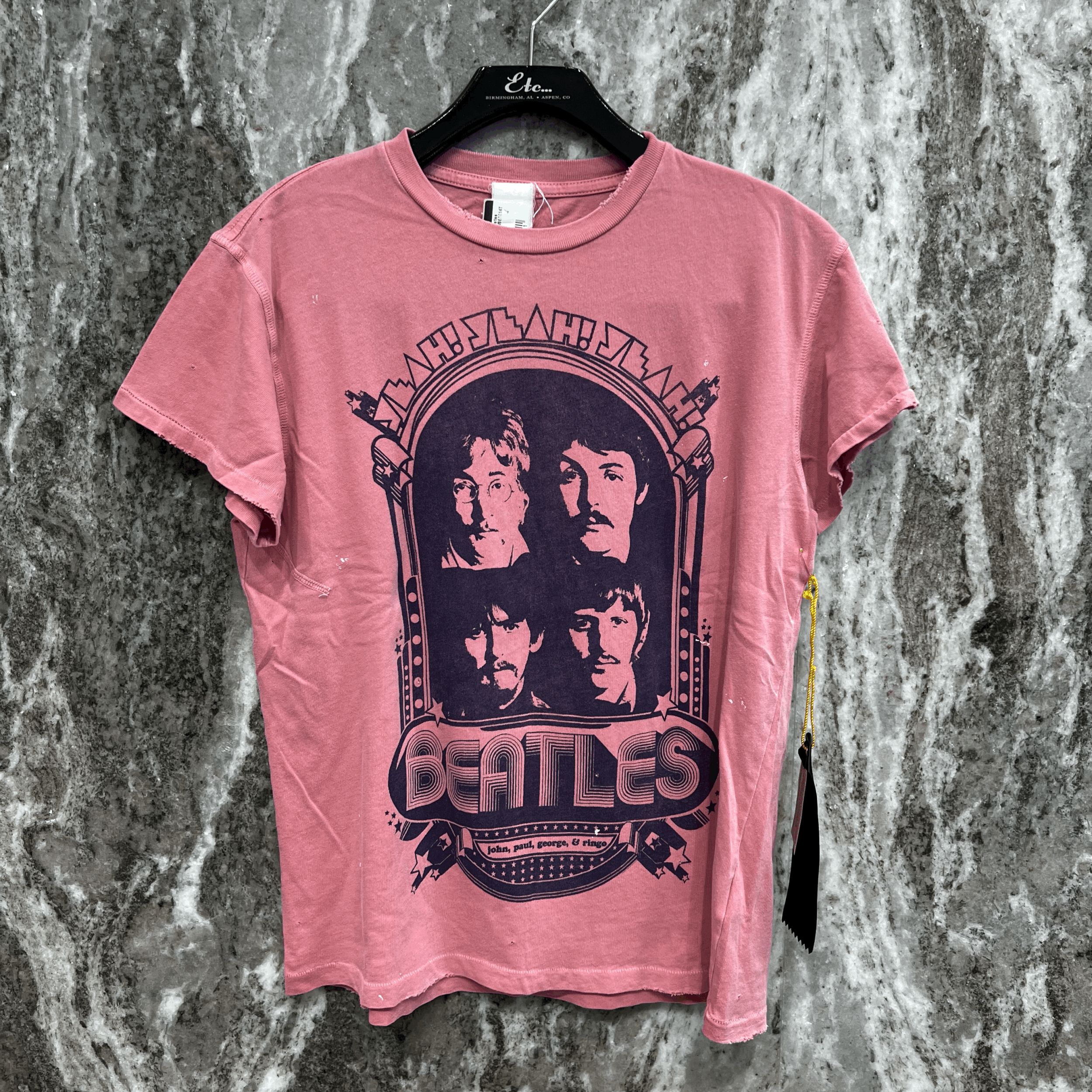 Madeworn Beatles Crew Tee in Petal