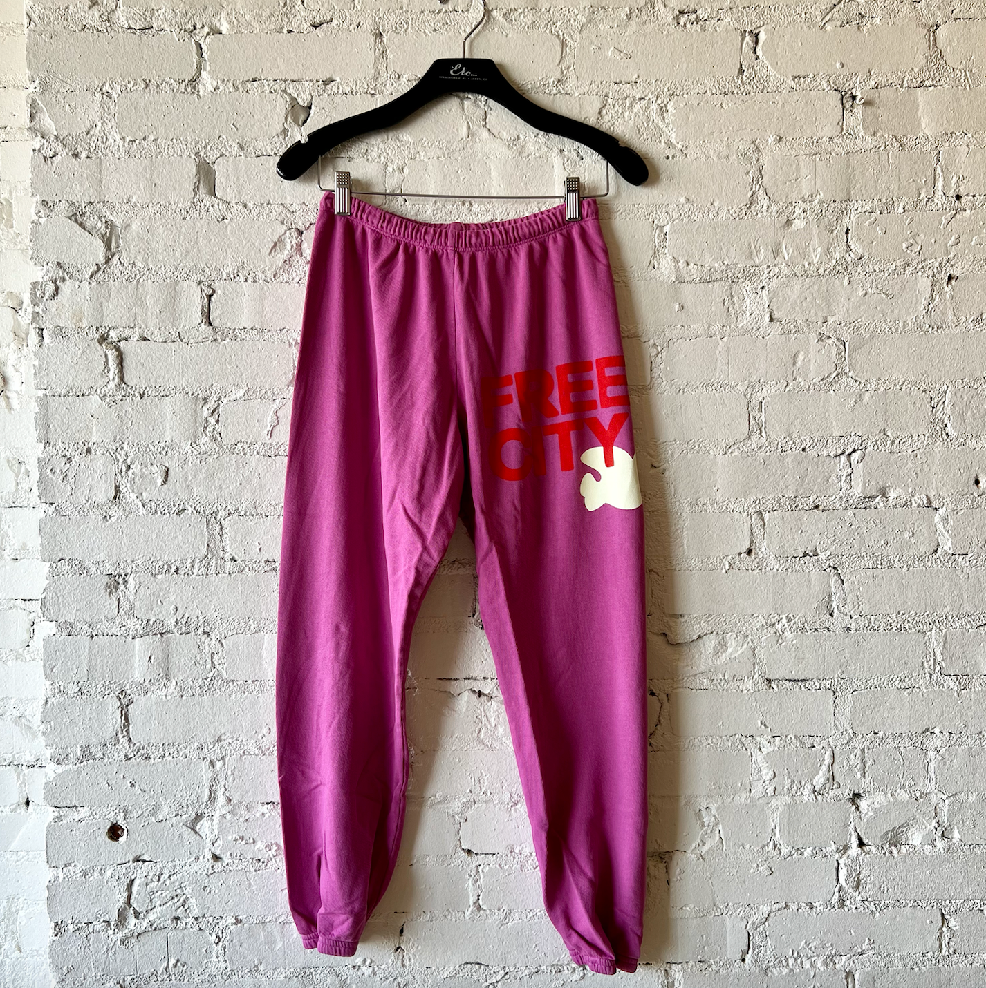 Freecity Large Classic Sweatpant in Pink Bird