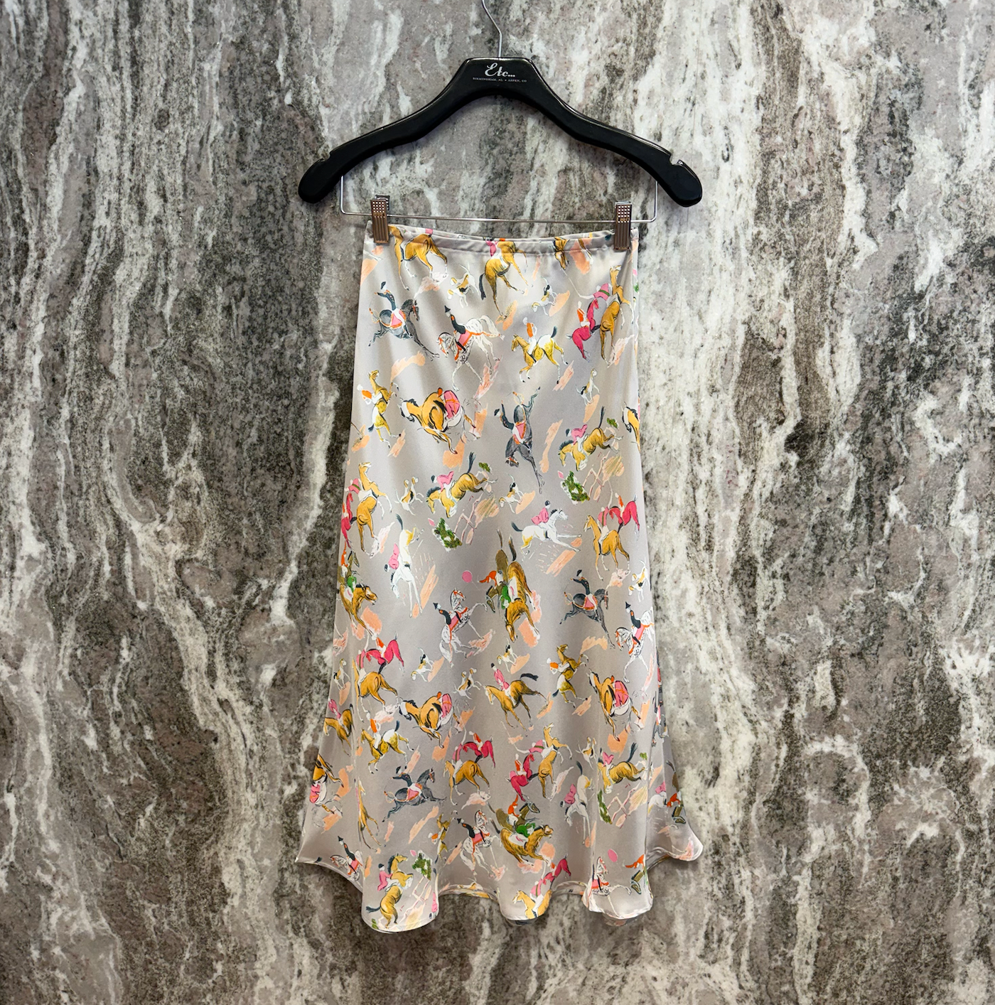 La Prestic Ouiston Nola Skirt in Cavello Gris
