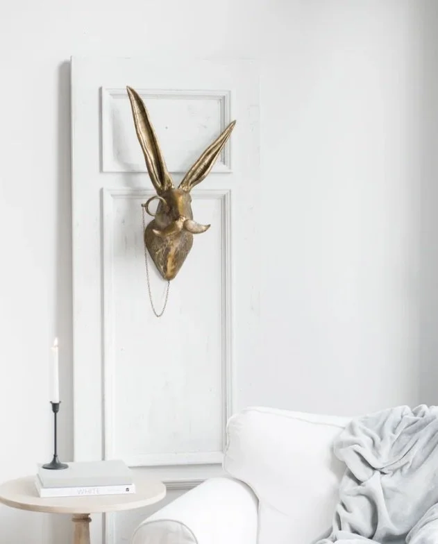 &lsquo;atticus&rsquo;. 

on a lazy sunday afternoon. 

the considered object you didn&rsquo;t know you needed until he&rsquo;s hanging in your home. 

we&rsquo;ve seen this handsome hare go into a variety of interiors including an english countryside