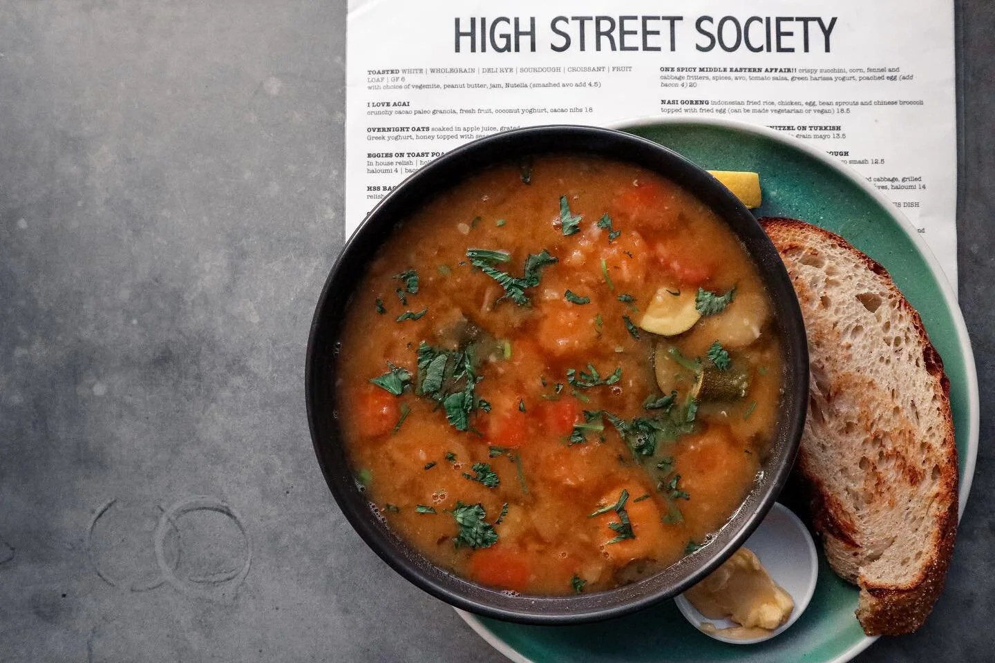 ~ Soup of the week ~

Mixed Vegetables and Lentil

#mixedveggies #sydneyfood #veggiesoup #sourdoughbread #sydneyfood #soup