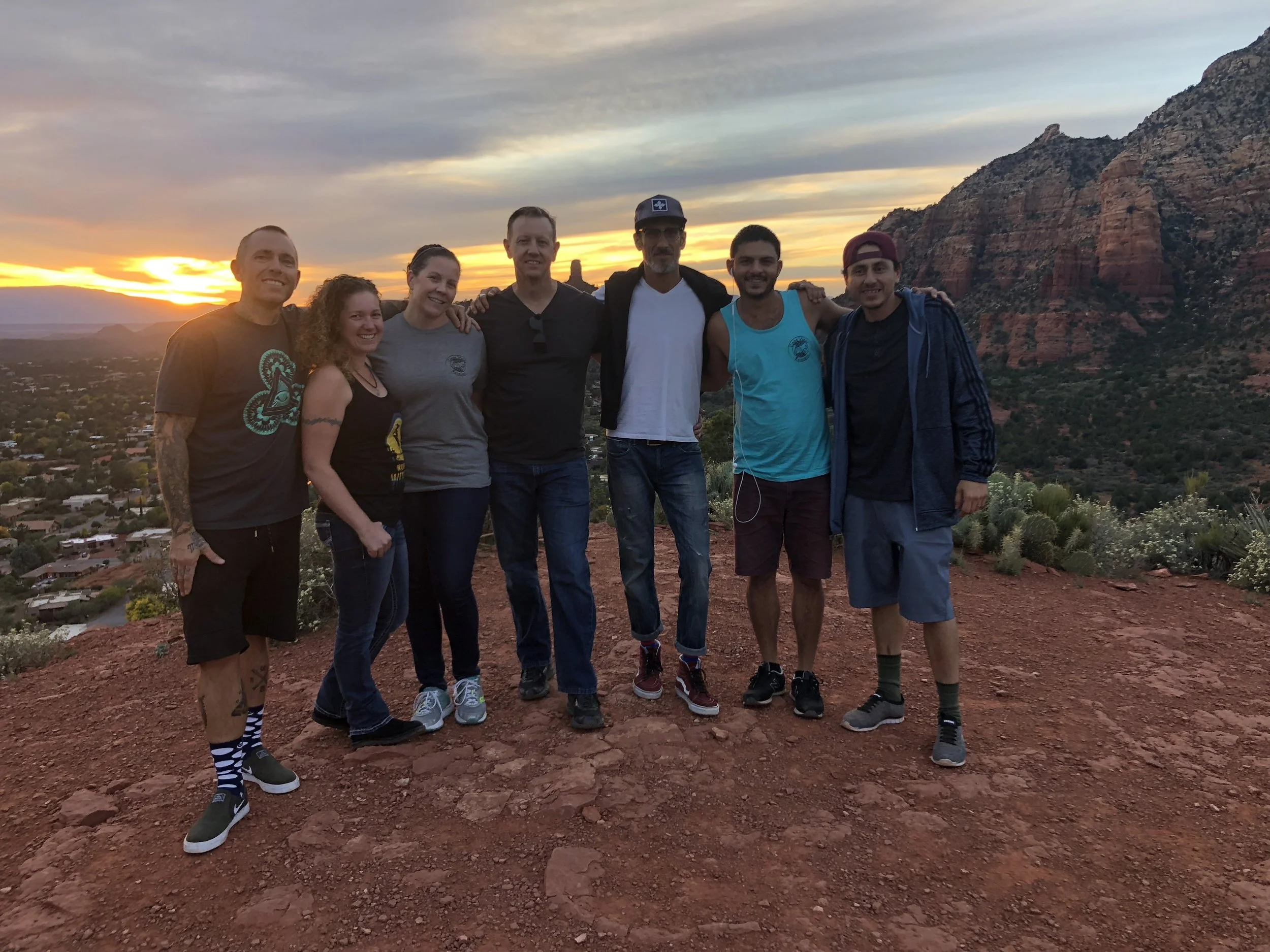 Sunset hike in Sedona