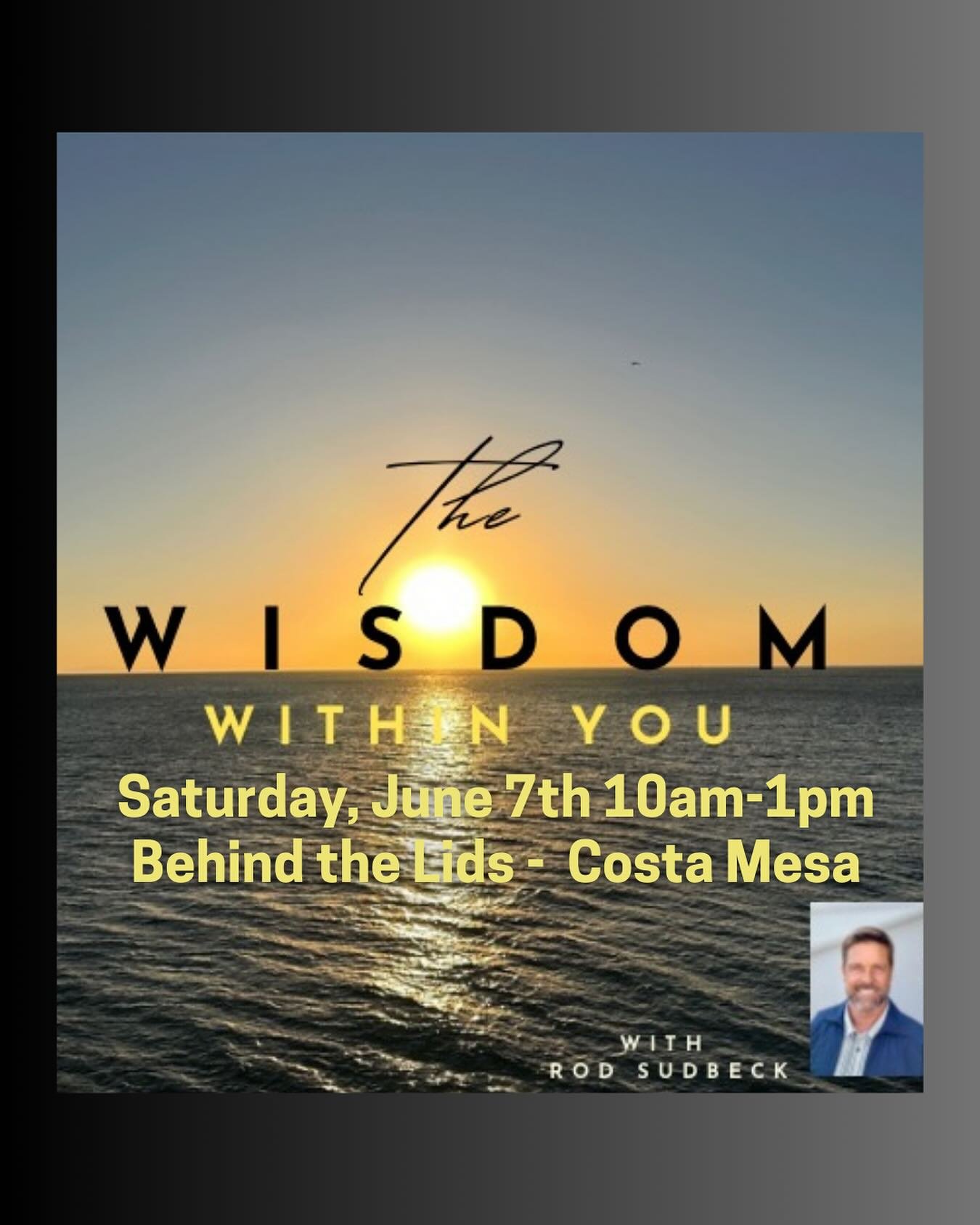 Join Rod Sudbeck this Saturday to experience the essential mindfulness practices in 3 simple steps. 

🧠 Calm The Mind
🧘&zwj;♂️ Settle The Body 
&hearts;️ Open The Heart to the sources of wisdom and healing within you. 

📆 Saturday, June 7th 
🕙 10