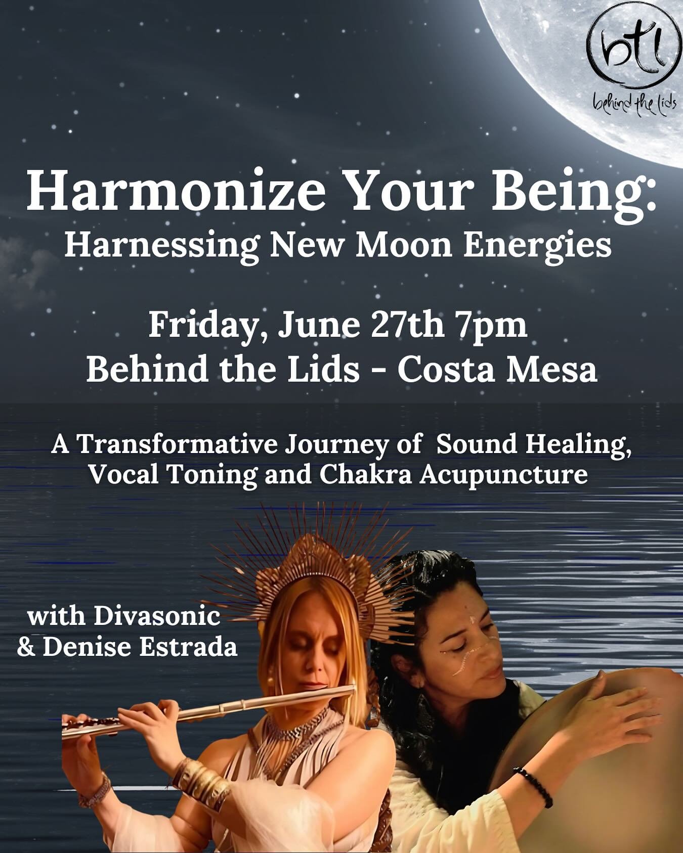 ✨ Join us for an extraordinary journey into holistic wellness with our Healing Sound and Chakra Acupuncture workshop.

✨Led by renowned sound healer Lynda Arnold and licensed acupuncturist Denise Estrada, this transformative experience goes beyond a 