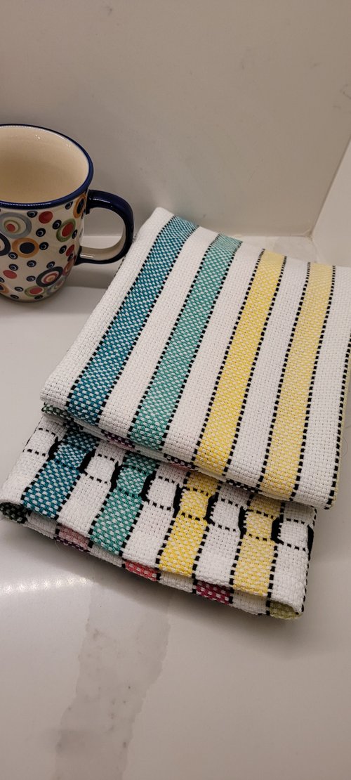 Stash Buster Tea Towel Rigid Heddle Weaving Pattern — The Rogue Weaver