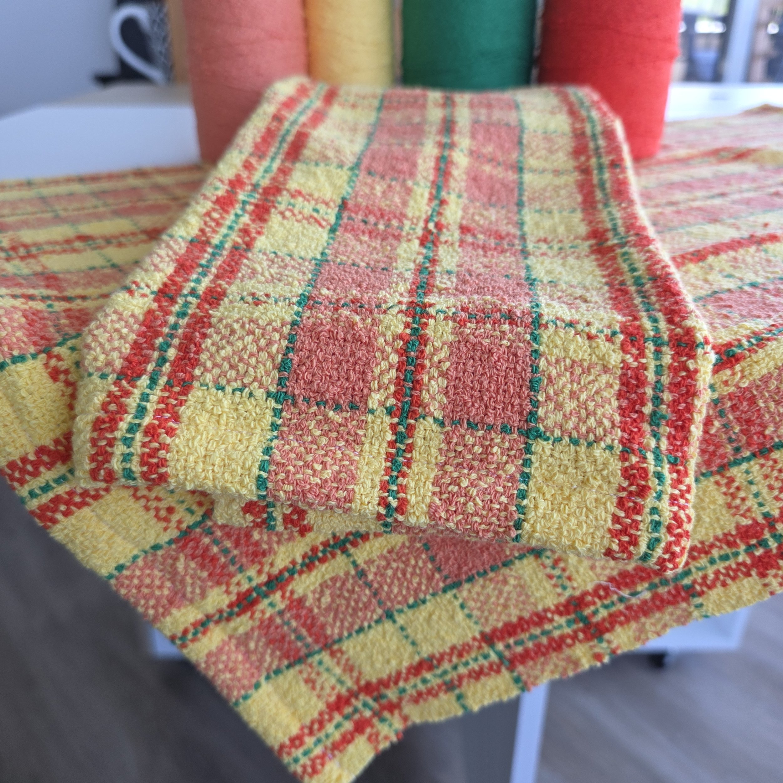 Citrus Splash Boucle Tea Towels