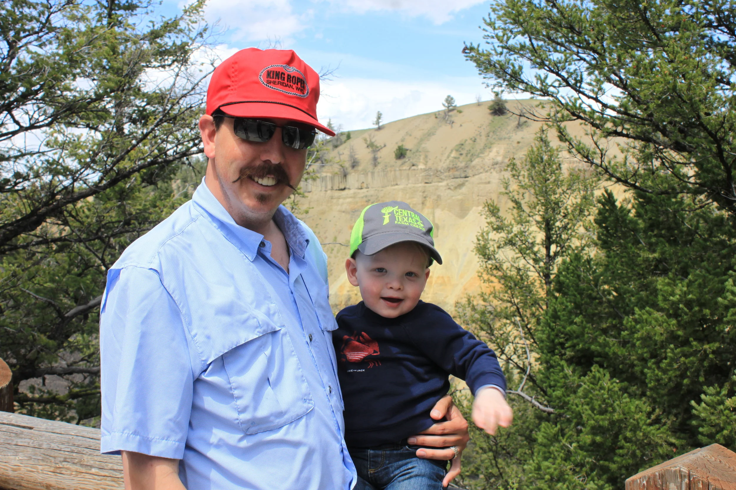 Meeks boys in Yellowstone