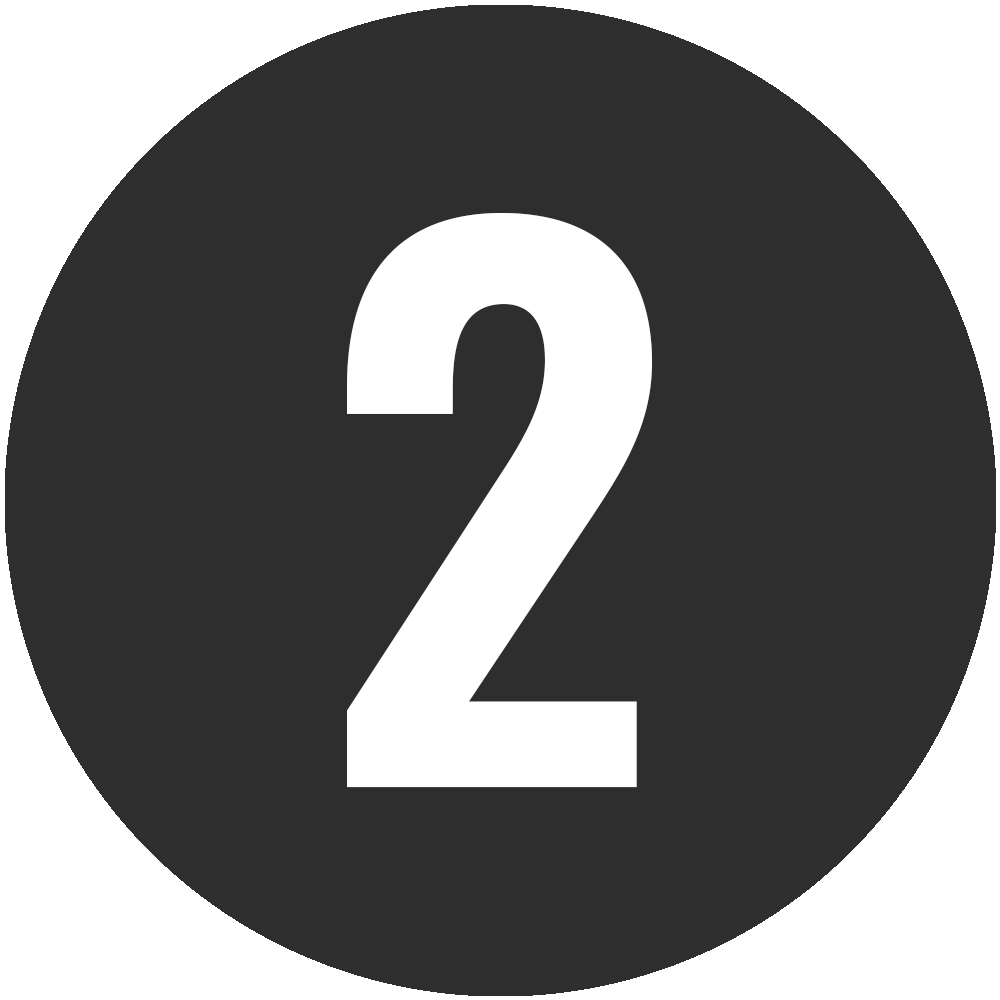 Icon representing the second step on the path to consistent video production.