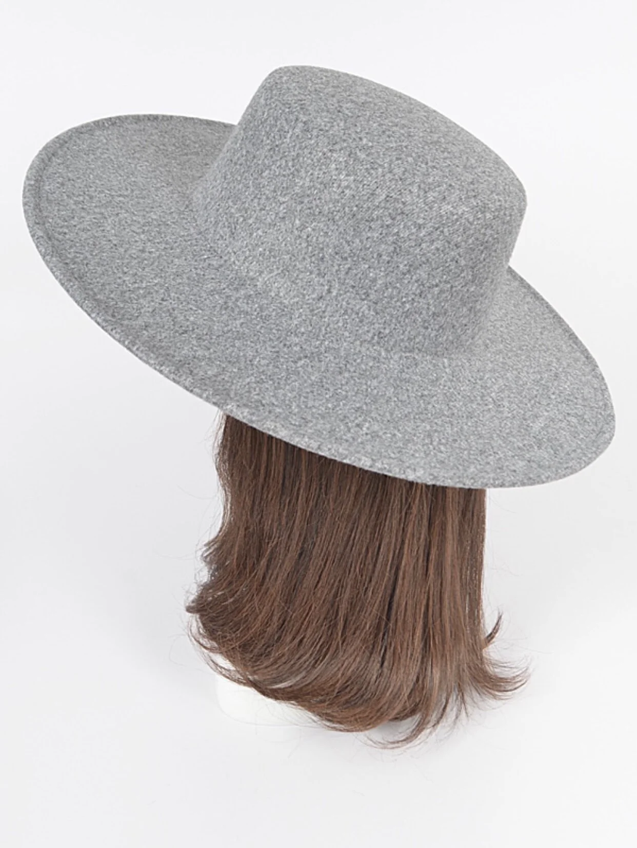Wide Brim Flat Top Fedora Hat — Luxe 