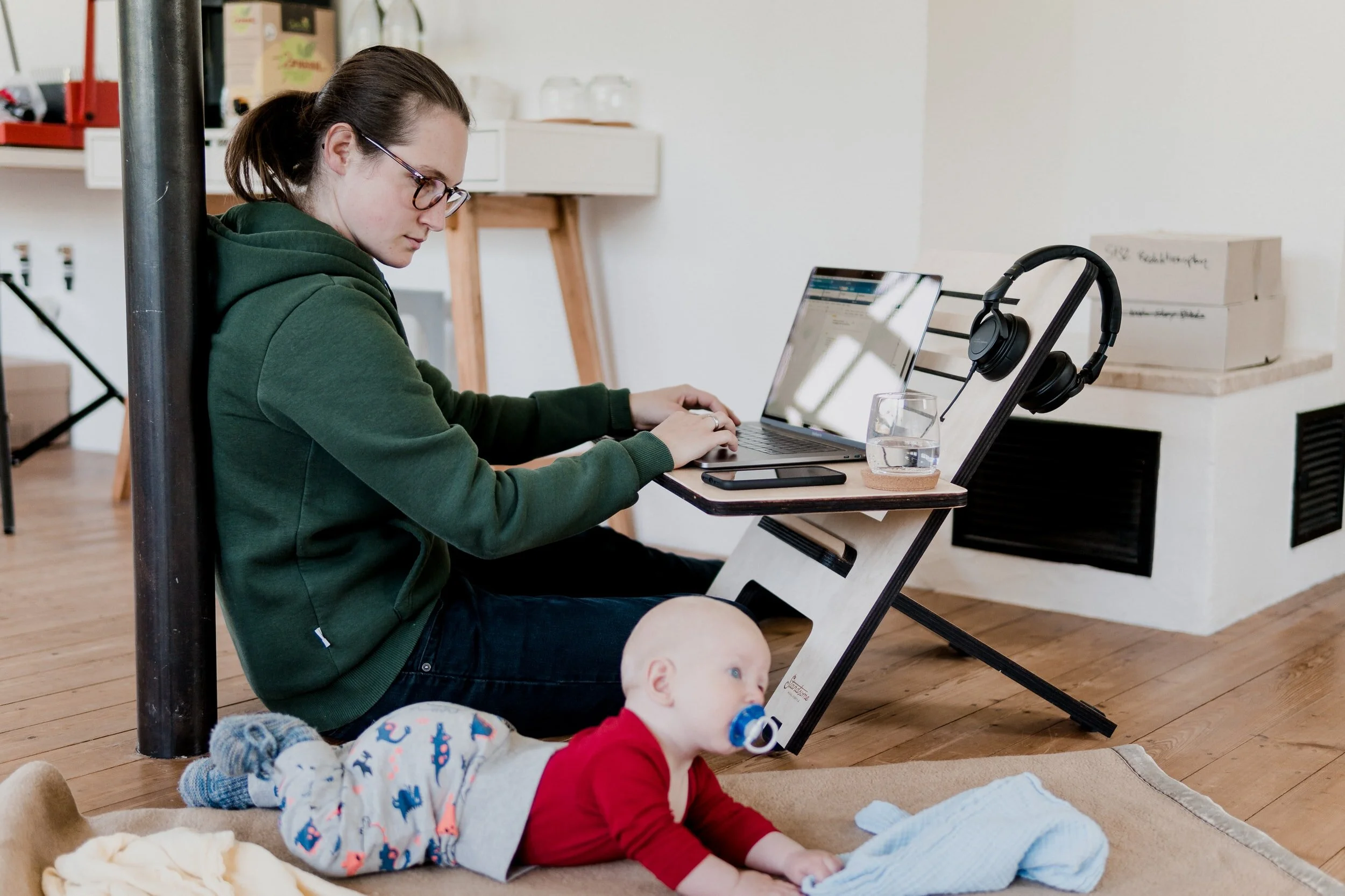 Working mum during the coronavirus pandemic.