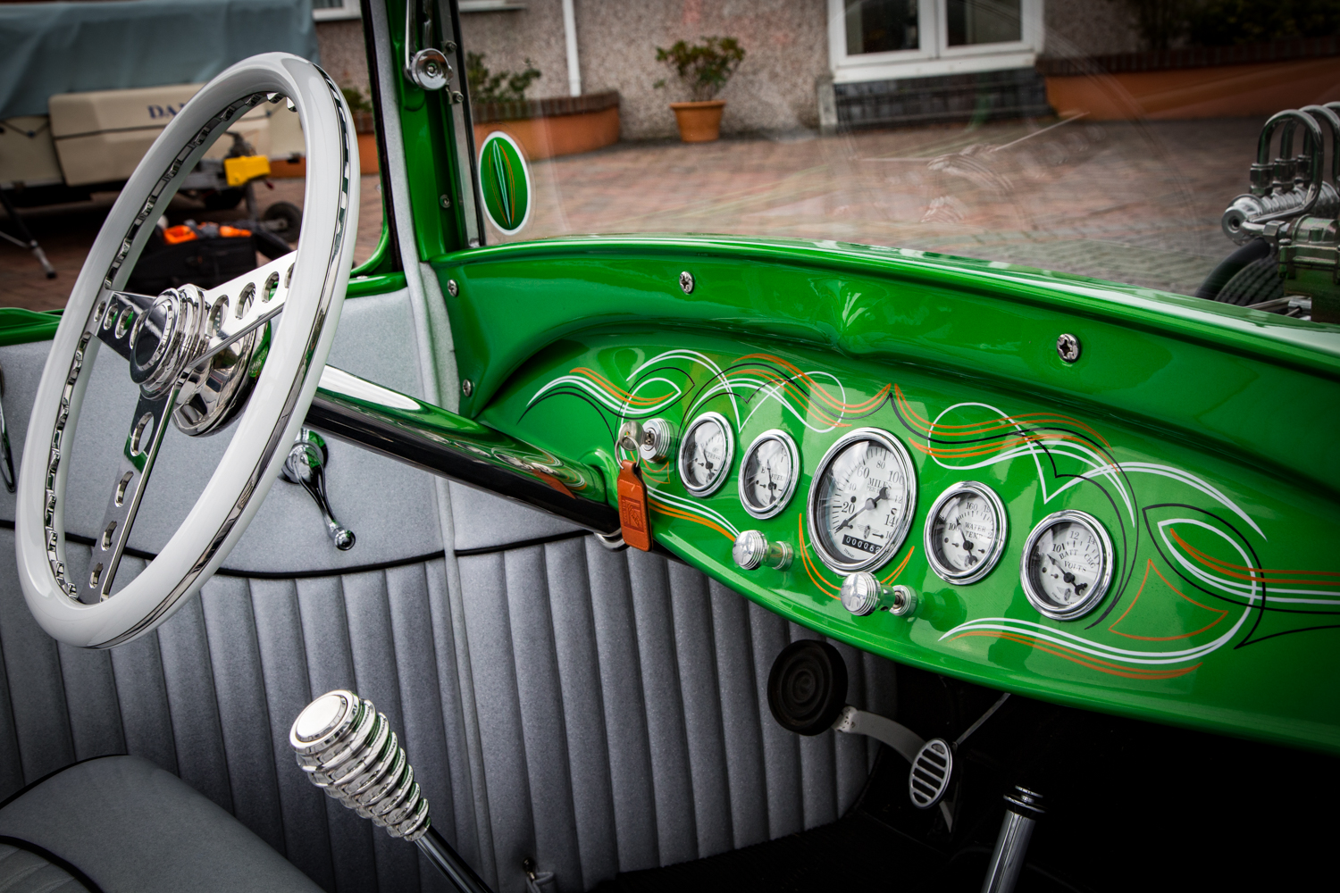 Graham Duffy Custom Hot Rod, The Green Machine. Director Andy Casey Upright Media for Barcroft TV