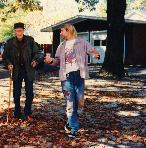 Burroughs con Kurt Cobain