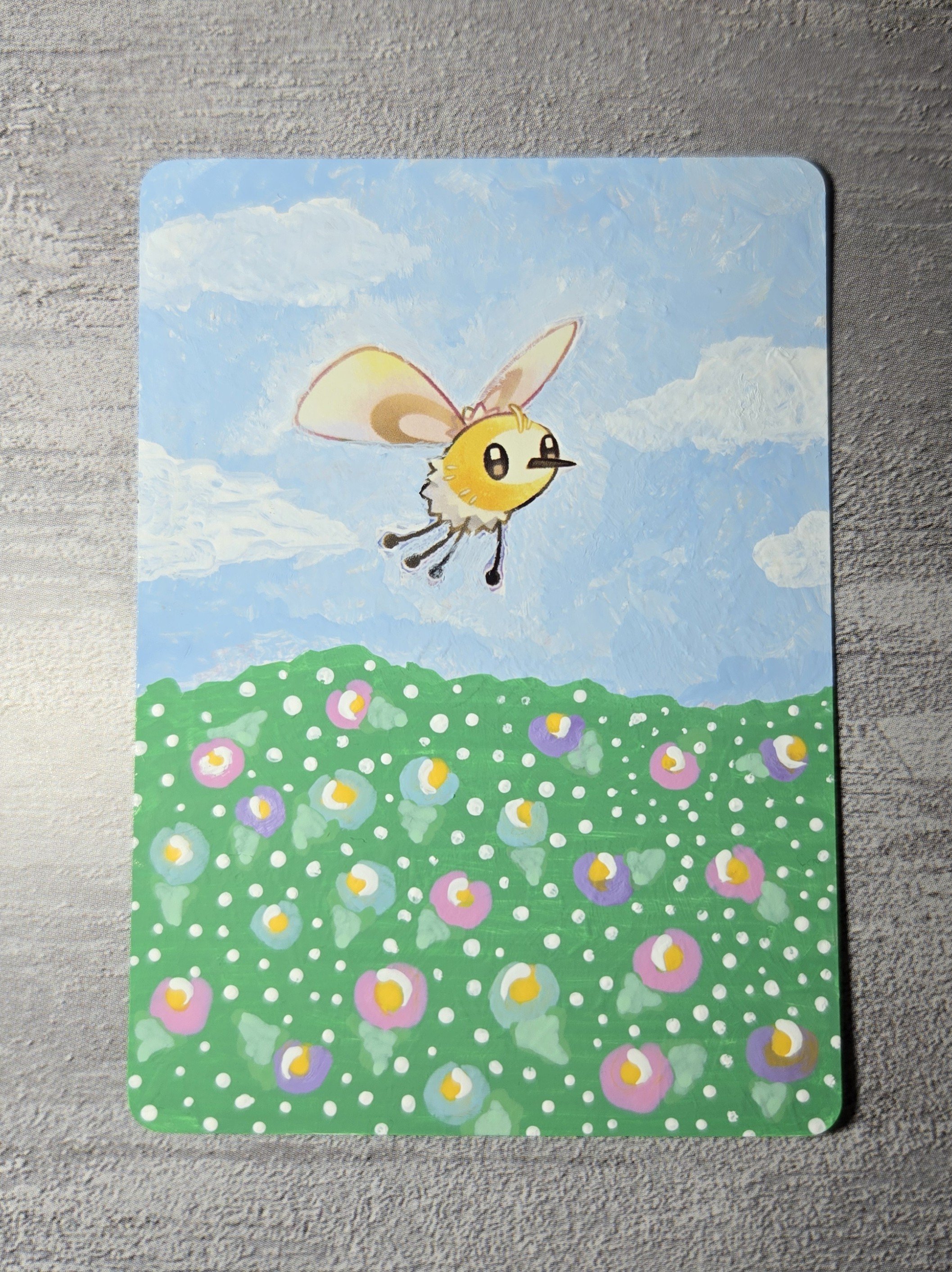 Cutiefly : I painted her fluttering around in a field of flowers inspired by Mary Englebright.