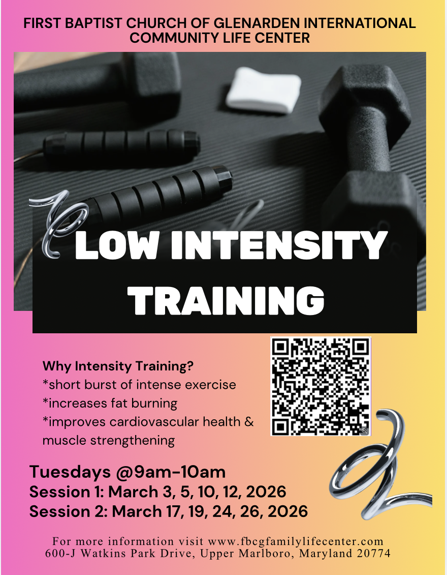 Low Intensity Training Class (Registration Required) 