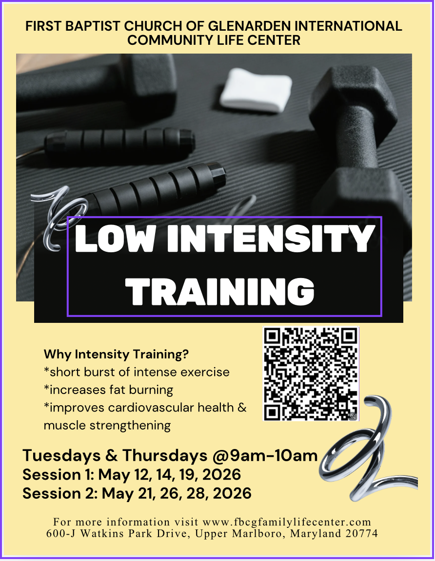 Low Intensity Training Class (Registration Required) 