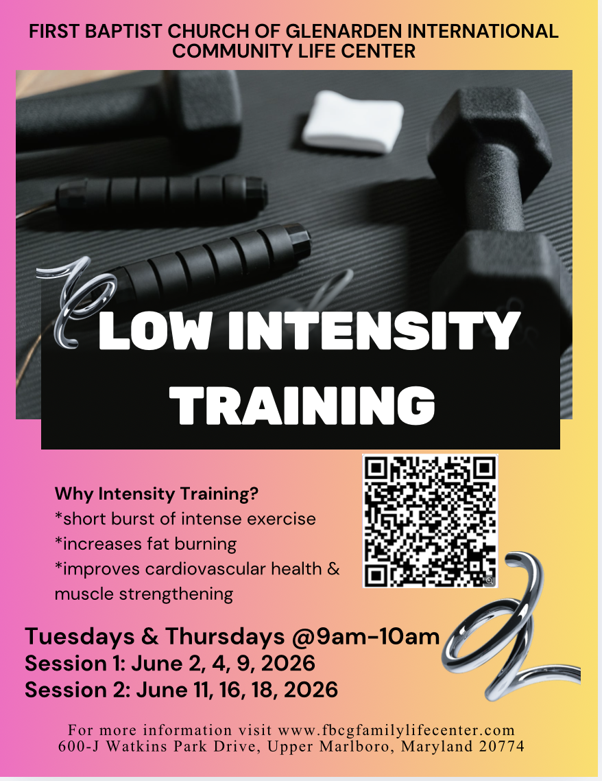 Low Intensity Training Class (Registration Required) 