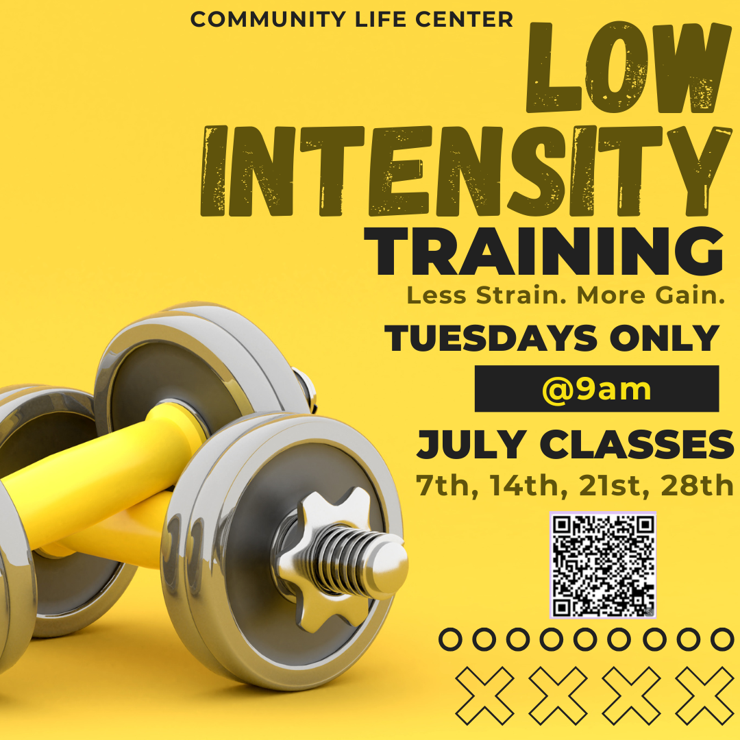 Low Intensity Training Class (Registration Required) 