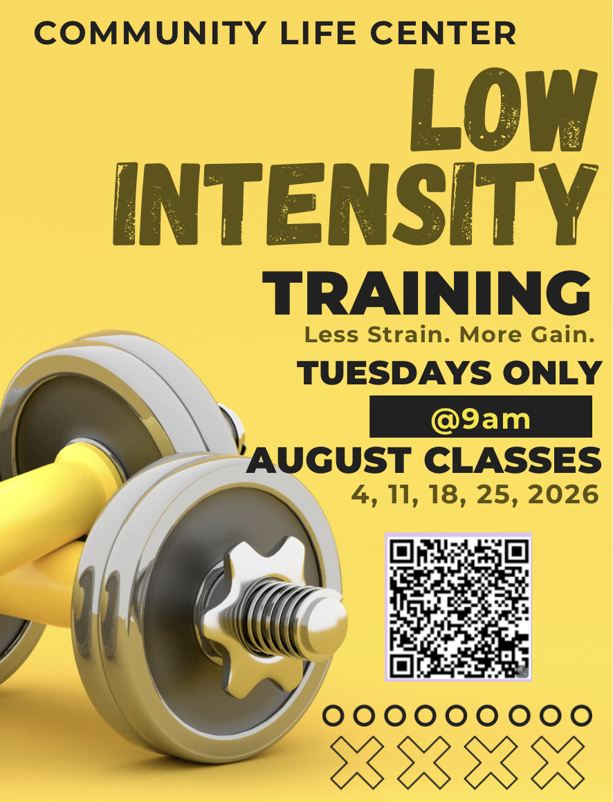 Low Intensity Training Class (Registration Required)   