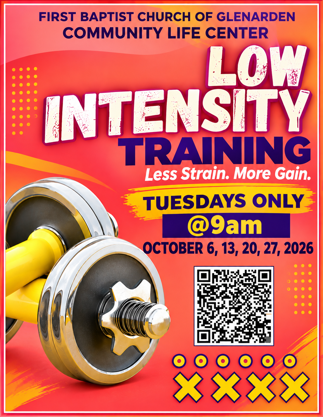 Low Intensity Training Class (Registration Required) 