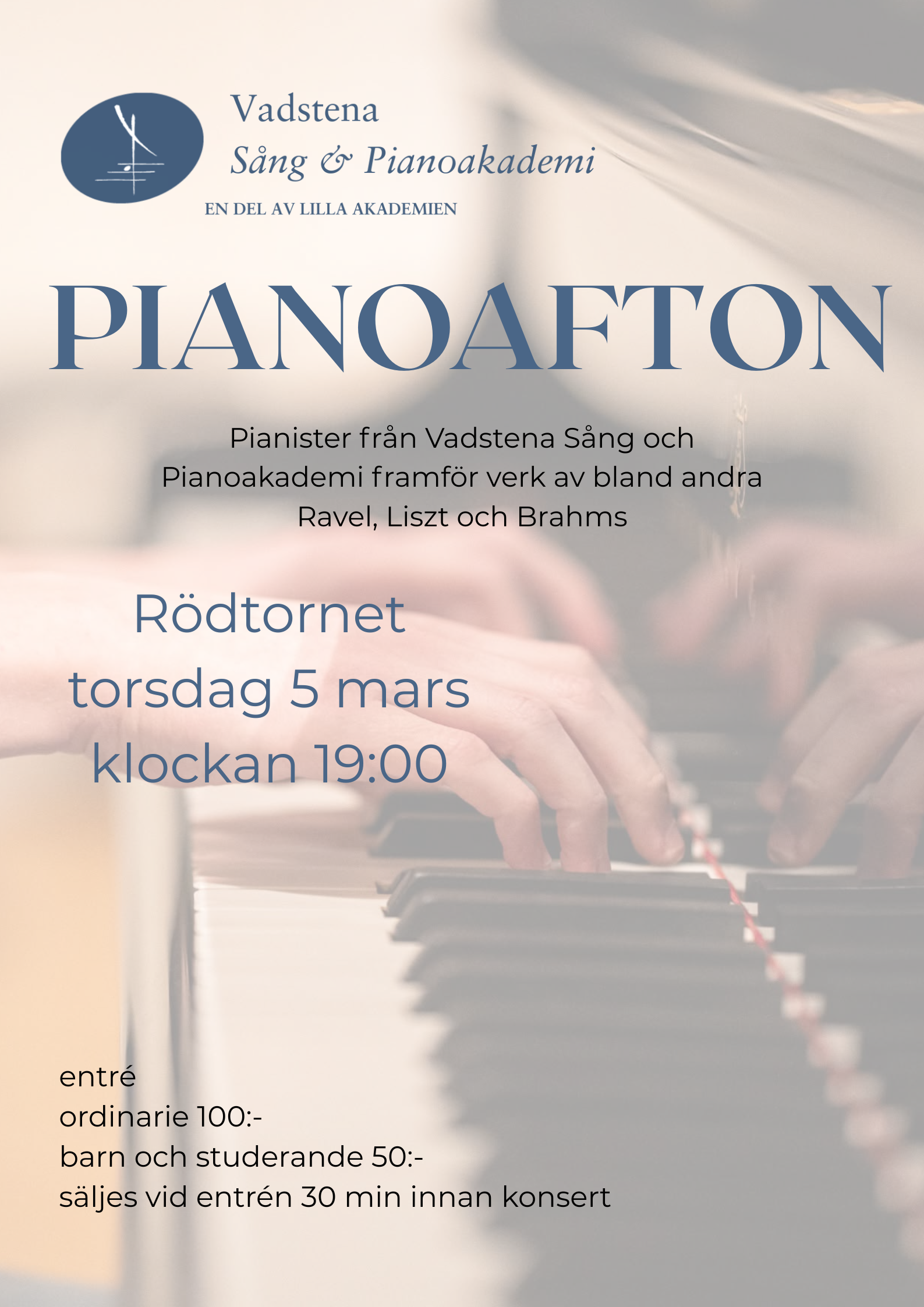 Pianoafton - Vadstena Sång- &amp; Pianoakademi