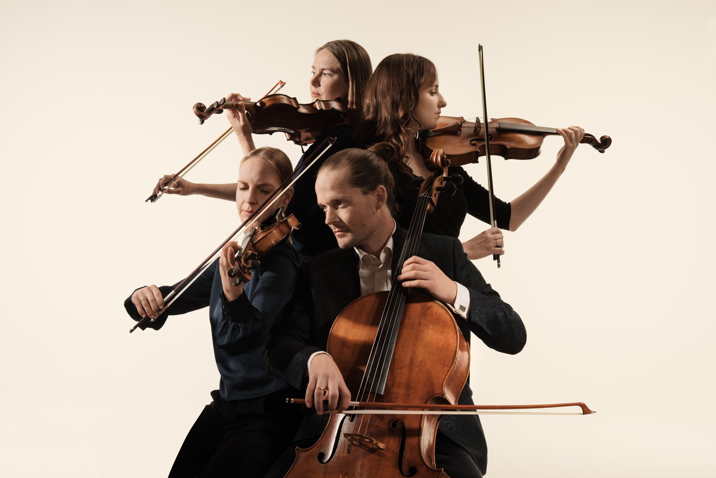 Promotional image of the Dudok Quartet