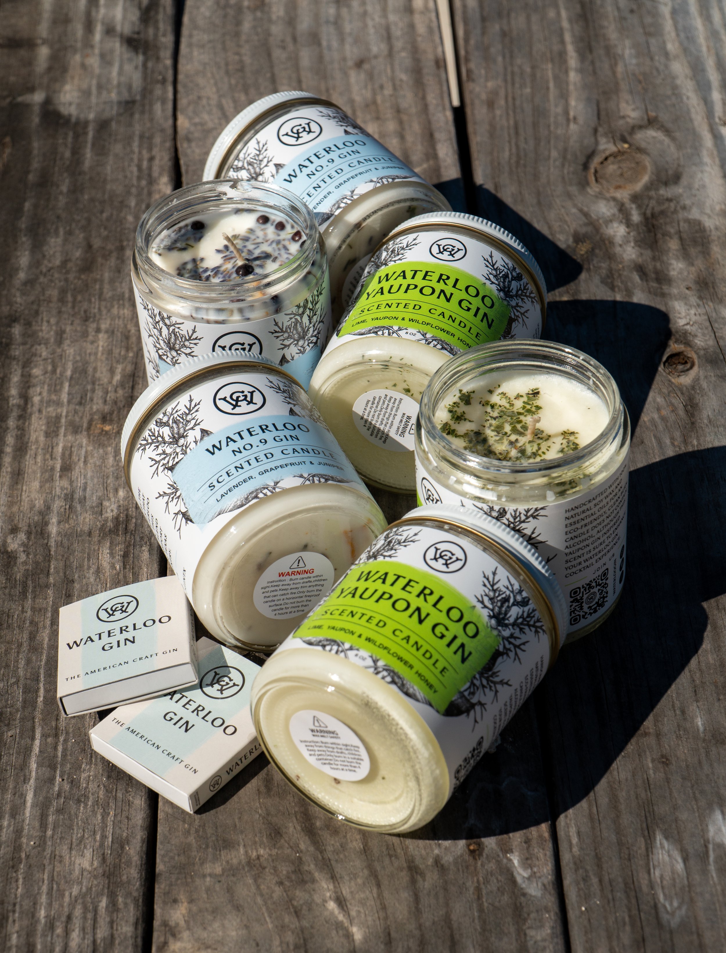 Waterloo Old Yaupon Gin Candle — Waterloo Gin