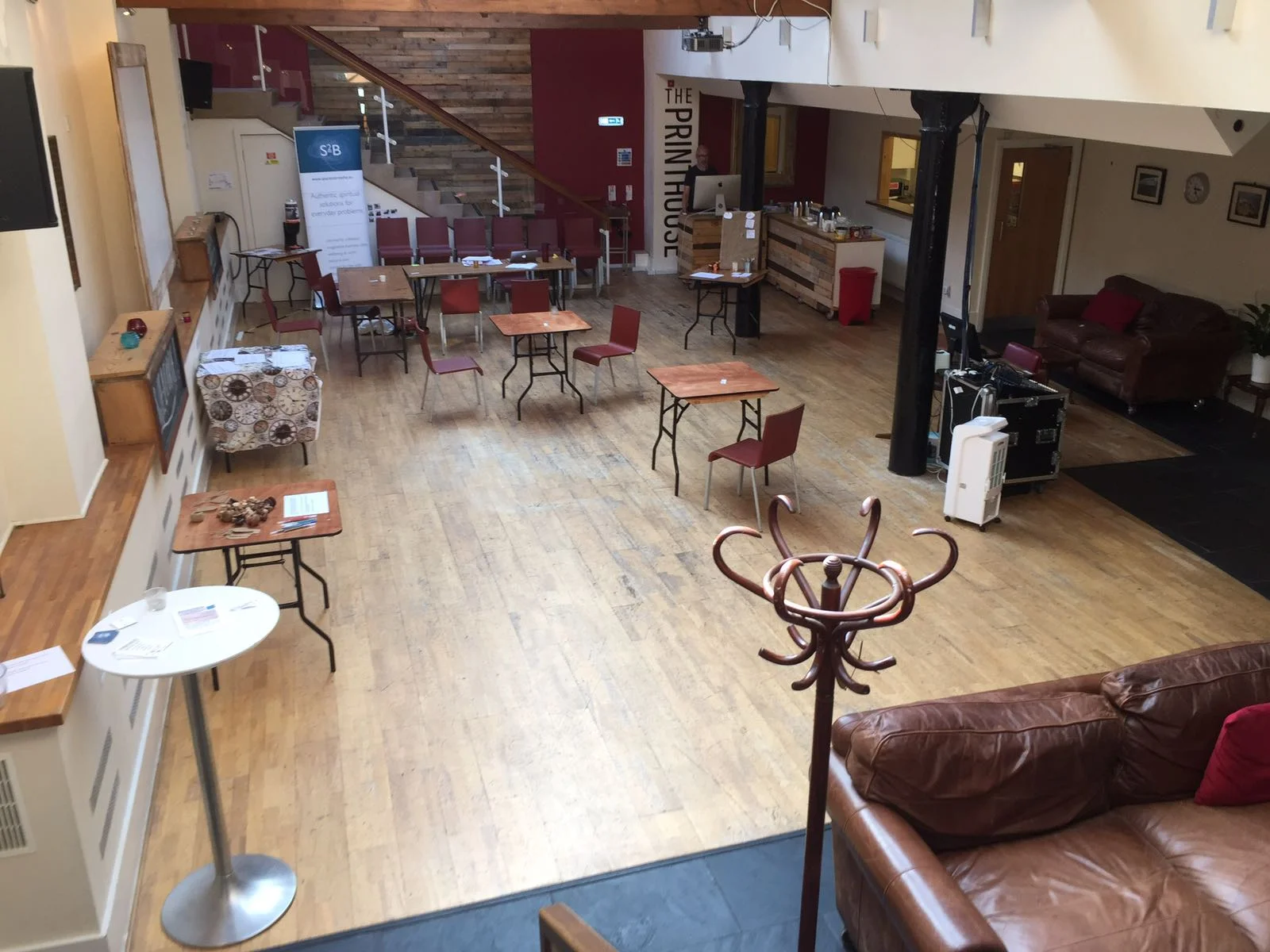 The layout at the Printhouse for our Pop-Up Workspace