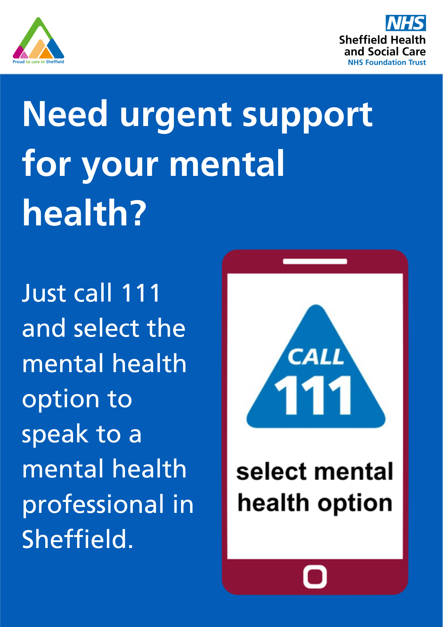 The New 111 Option 2 Phone line for Mental Health — Space to Breathe