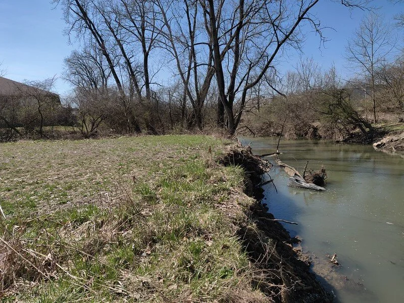  Erosion on the east bank 