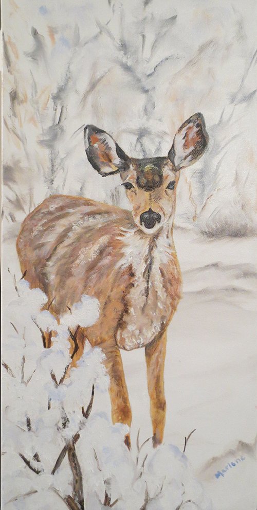 Snowy Day by Marlene Farmer of the Fairfax Art League