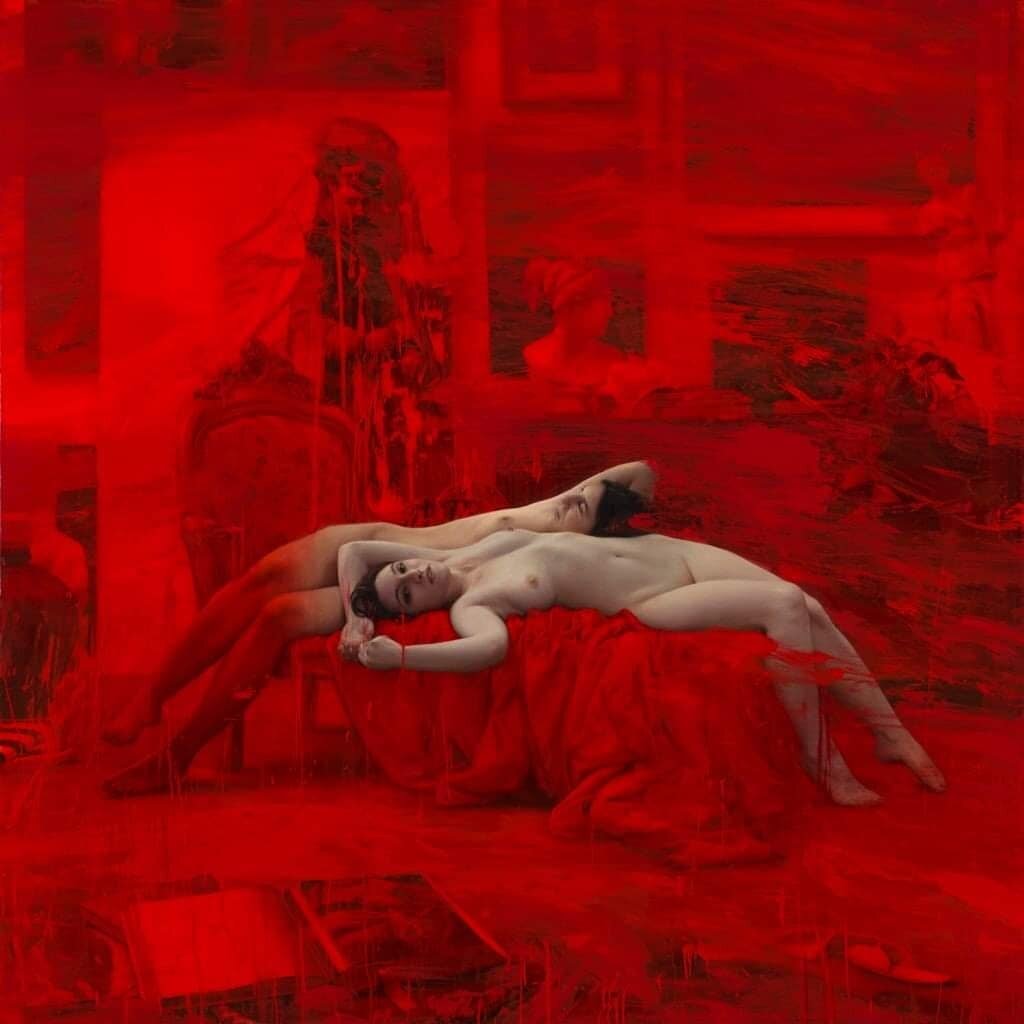 Stunning artwork by our friend @alama_art , director of the @barcelona.academyofart. [From web] Alam&agrave; offers through this series of saturated, vivid and imposing reds, a privileged peek inside the universe of the painter&rsquo;s studio, the pr