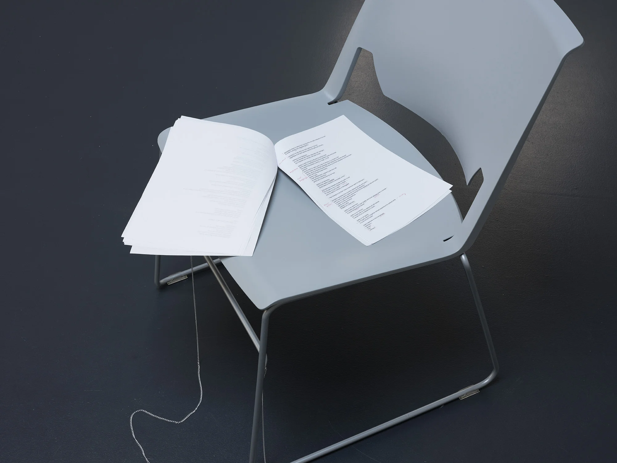 Luzie Meyer, performance notes for False Voice , 2018-19