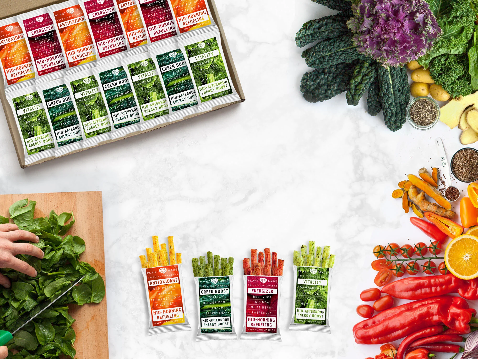 Plant Made 100 fresh plantbased vitamin and mineral supplements